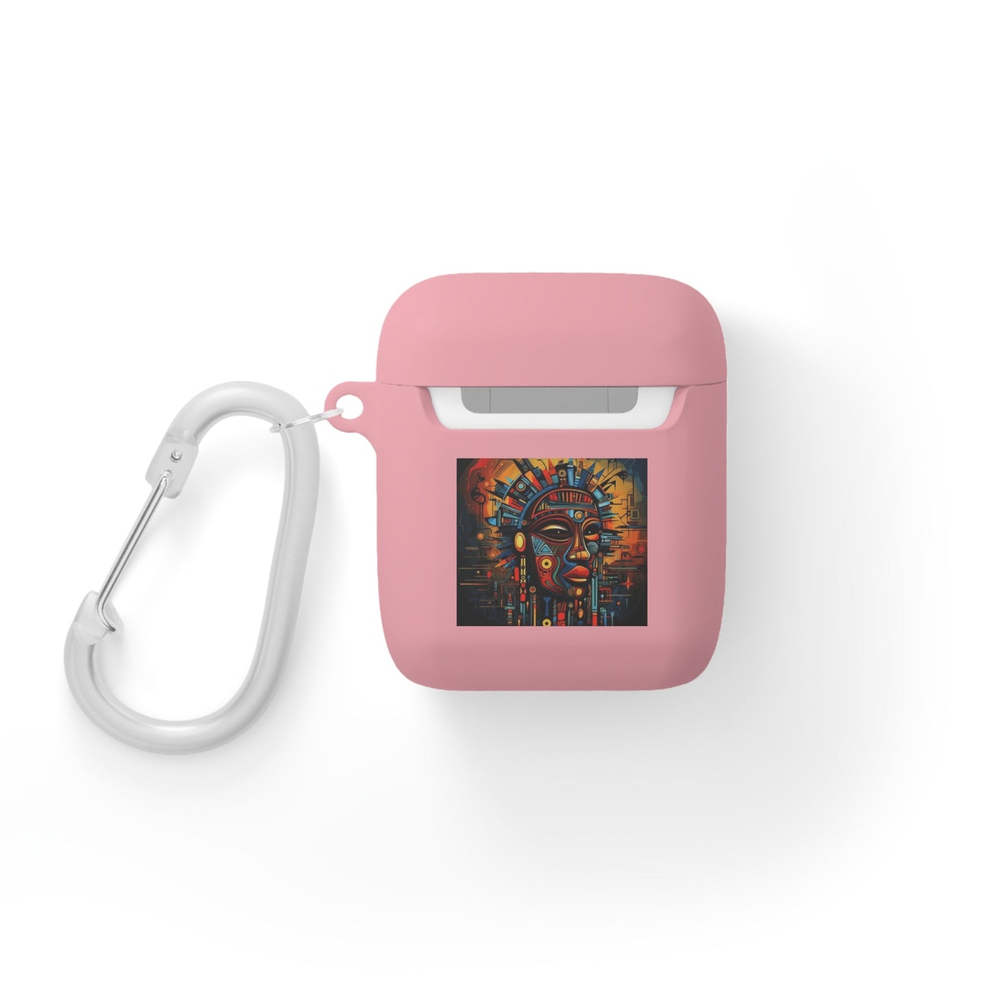 Tribal AirPods Case Cover, Unique Wireless Earbud Holder, Gift for Music Lovers, Vibrant Art Accessory, Great for Festivals