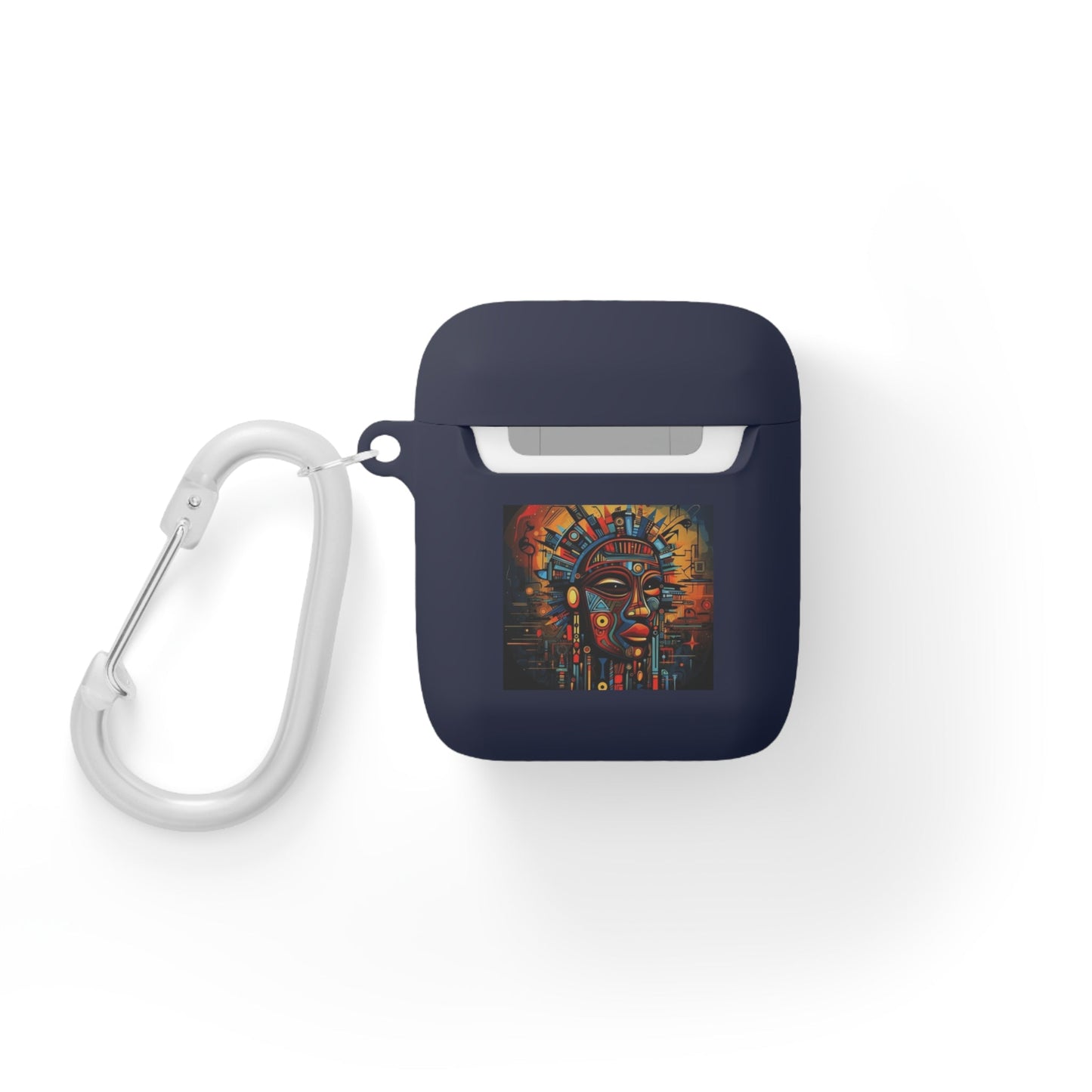 Tribal AirPods Case Cover, Unique Wireless Earbud Holder, Gift for Music Lovers, Vibrant Art Accessory, Great for Festivals