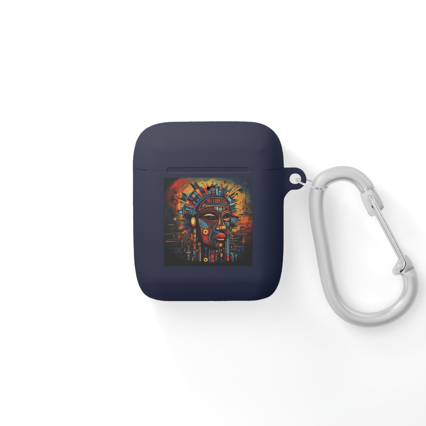Tribal AirPods Case Cover, Unique Wireless Earbud Holder, Gift for Music Lovers, Vibrant Art Accessory, Great for Festivals