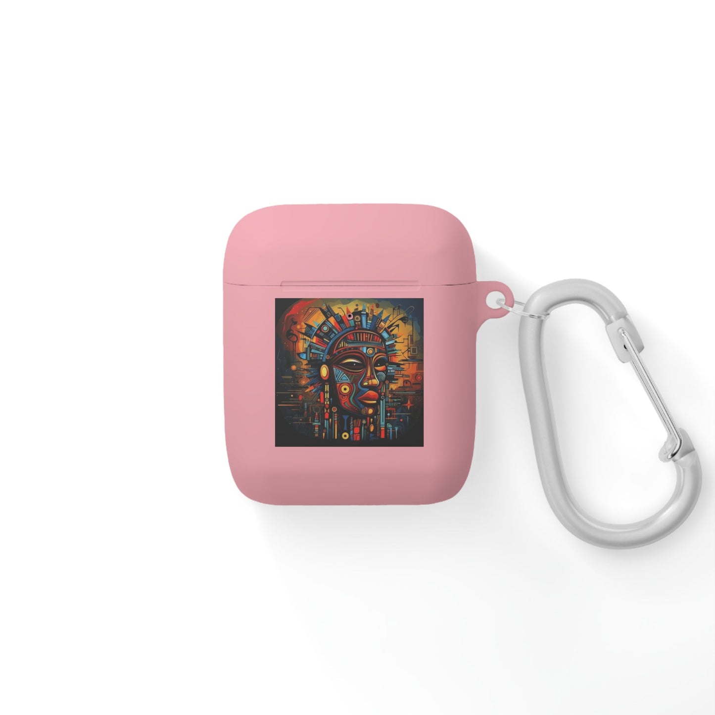 Tribal AirPods Case Cover, Unique Wireless Earbud Holder, Gift for Music Lovers, Vibrant Art Accessory, Great for Festivals