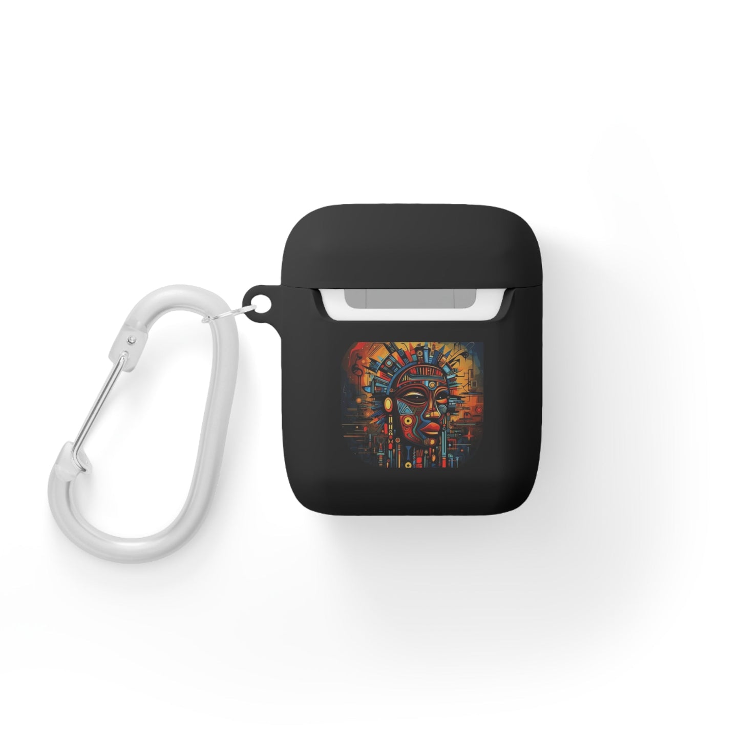 Tribal AirPods Case Cover, Unique Wireless Earbud Holder, Gift for Music Lovers, Vibrant Art Accessory, Great for Festivals