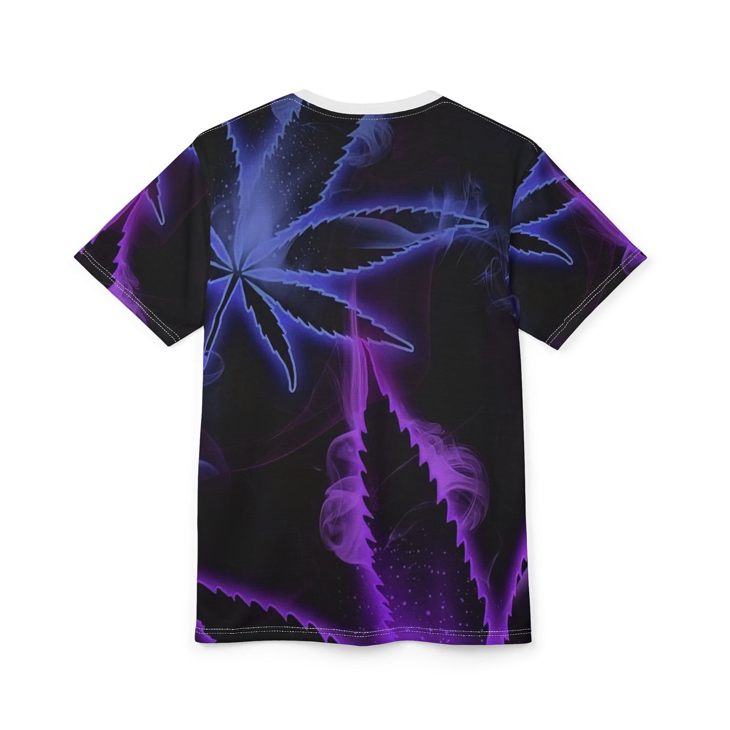 Vibrant Leaf Print Unisex Tee | Unique Smoking Vibe T-Shirt red tags ♥️ 👌 ❤️ 😎 😍 💖