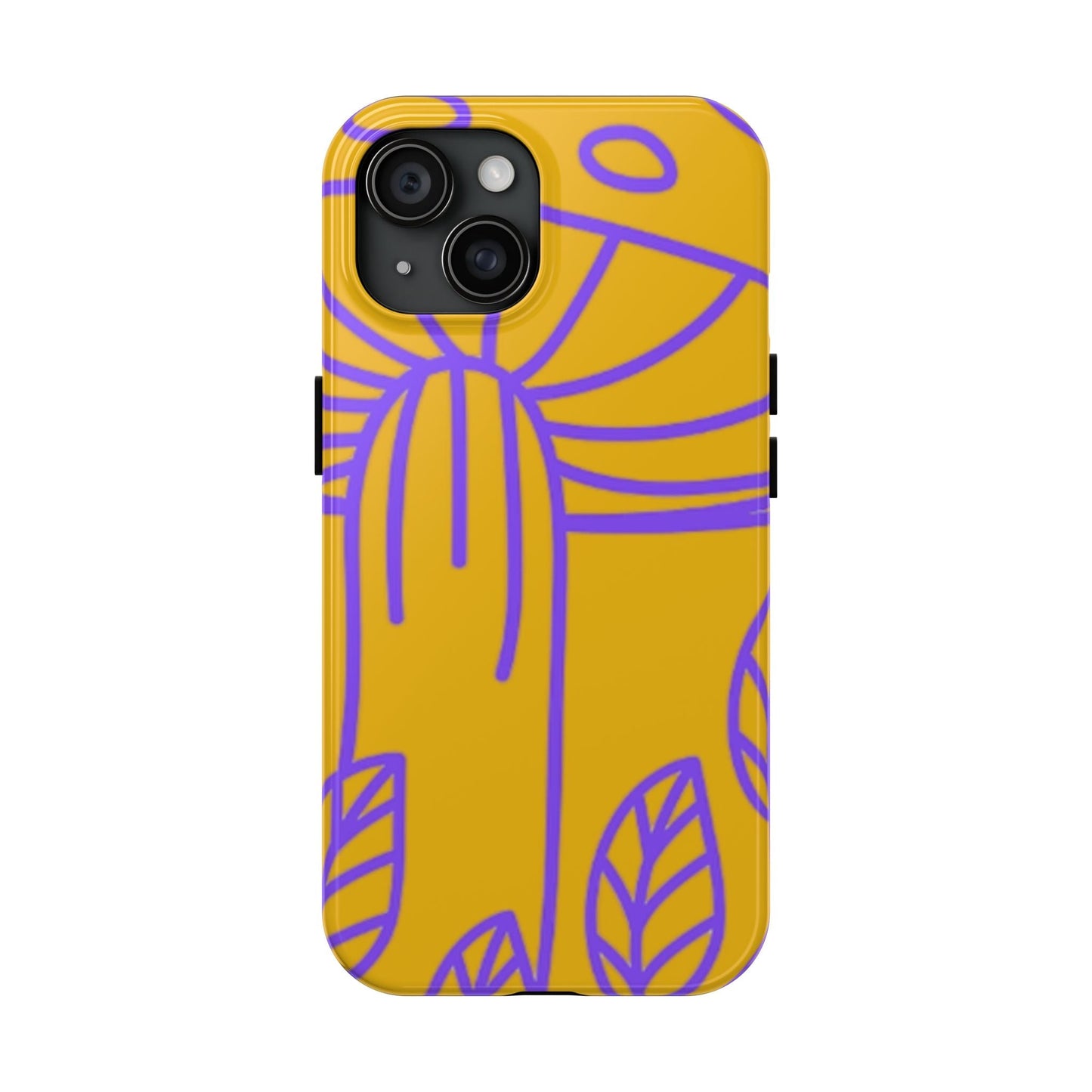 Vibrant Tough Phone Case - Stylish Protection for Your Device, Gift Idea for Students and Creatives, Unique Phone Accessory, Bright Yellow