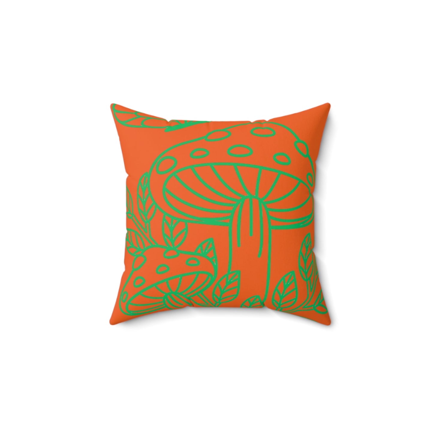 Whimsical Mushroom Decorative Pillow, Fun Throw Pillow for Home Decor, Unique Couch Cushion, Gift for Nature Lovers, Boho Style