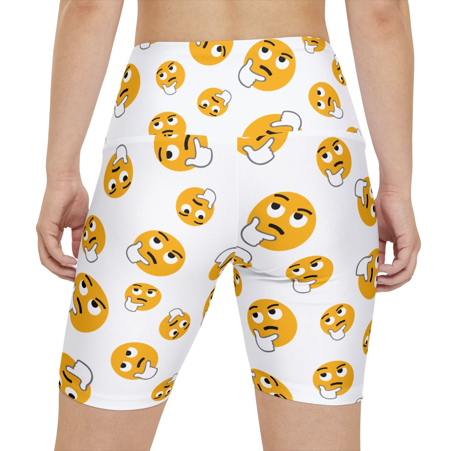 Women's Emoji Workout Shorts - Fun & Functional Activewear for Your Fitness Routine