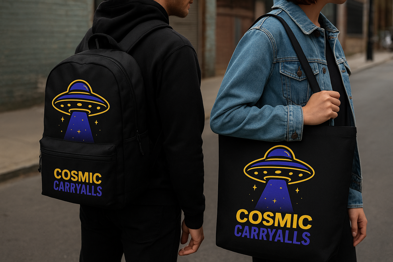 COSMIC CARRYALLS backpack, tote bags
