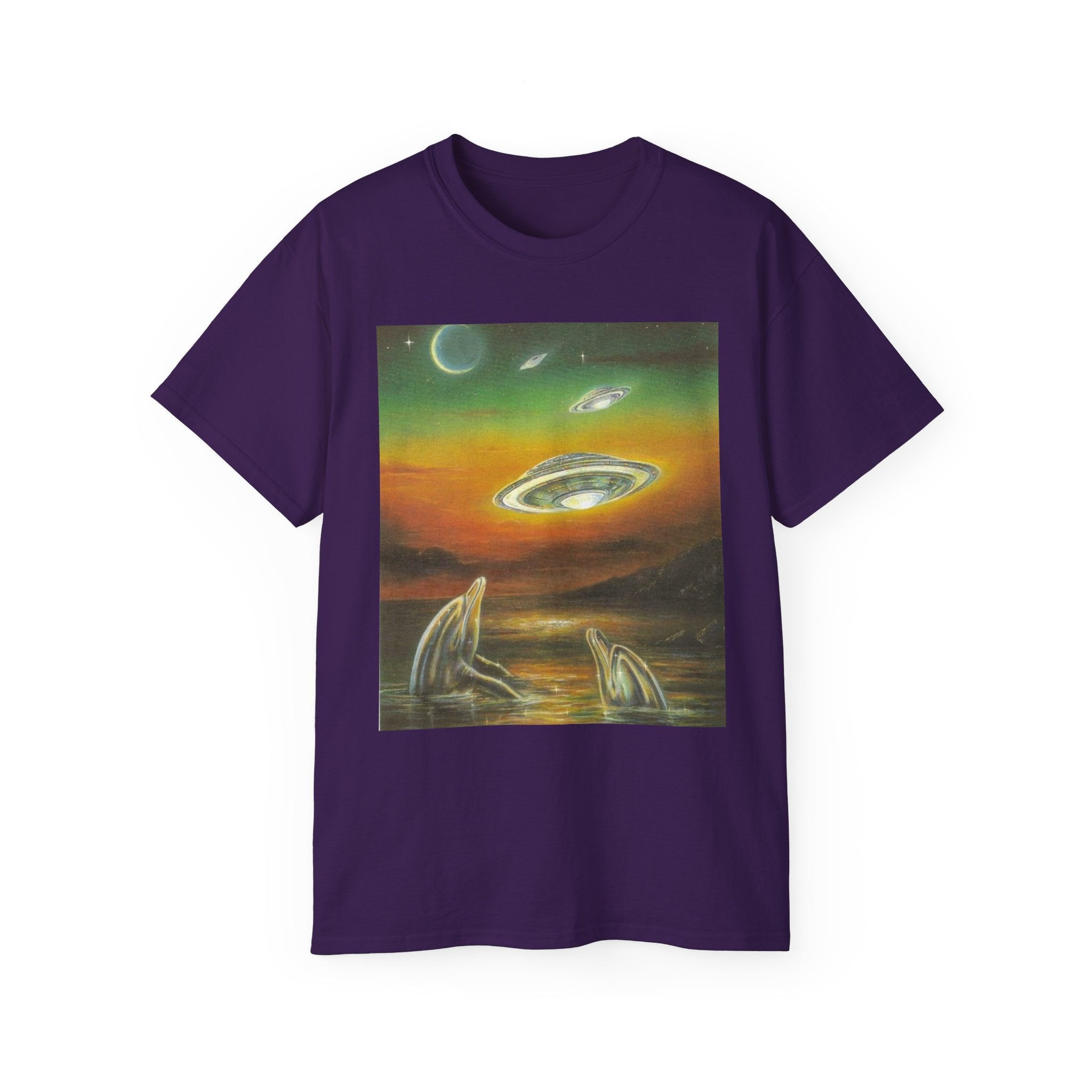 T-Shirt Dolphins UFOs Unisex Tee