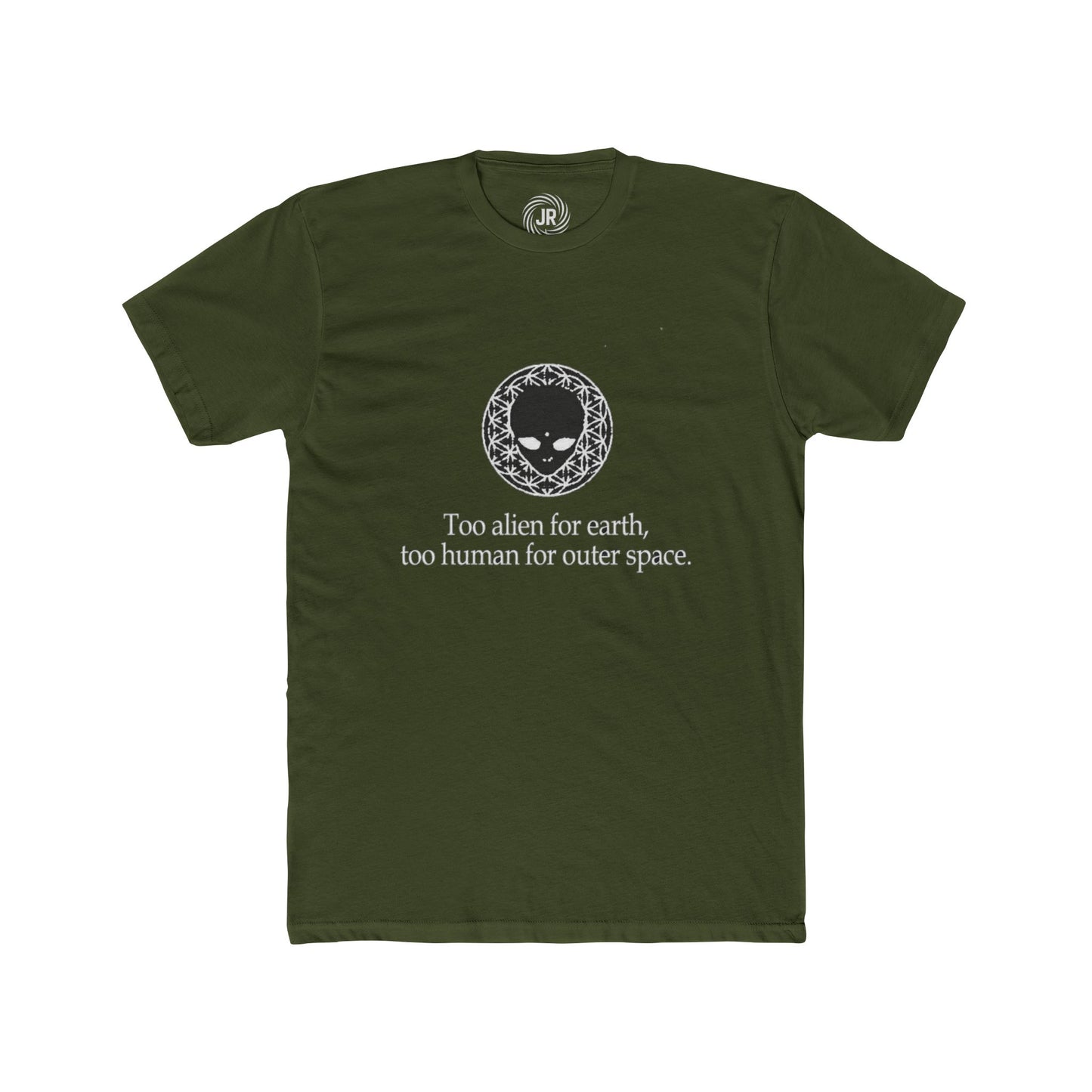 Unisex Alien Graphic Tee - Too Alien for Earth, Space Lovers, Sci-Fi Fans, Casual Outfit, Gift for Nerds, Graphic T-Shirt