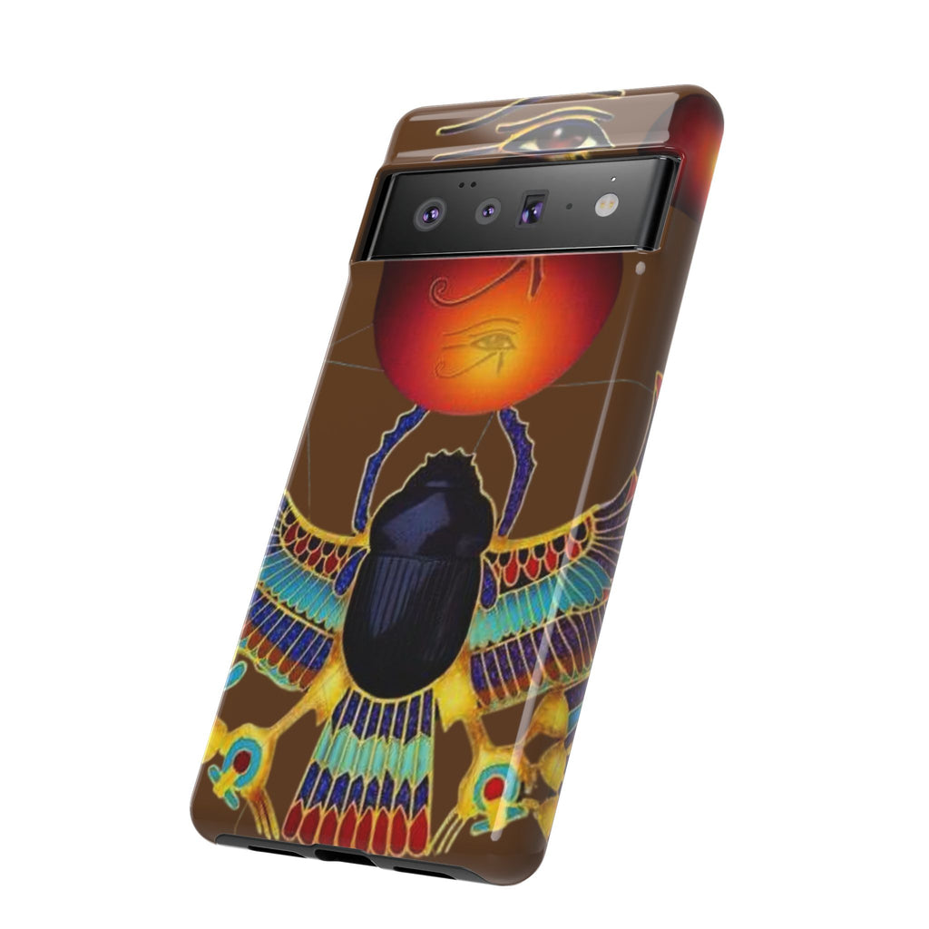 Egyptian Scarab Phone Case | Tough Cases for Unique Style, Protective Cases, Artistic Phone Covers, Gifts for Art Lovers