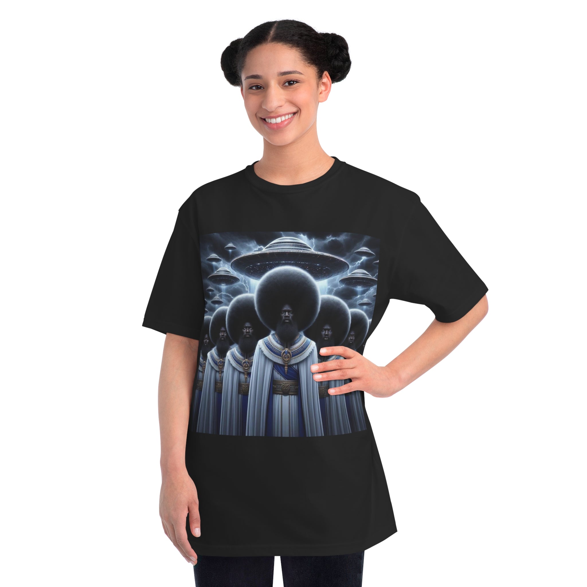 Organic Unisex Classic T-Shirt with Space-Inspired Design, Artistic Tee for Trendsetters, Unique Gift, Comfortable Wear, Cosmic Fashion