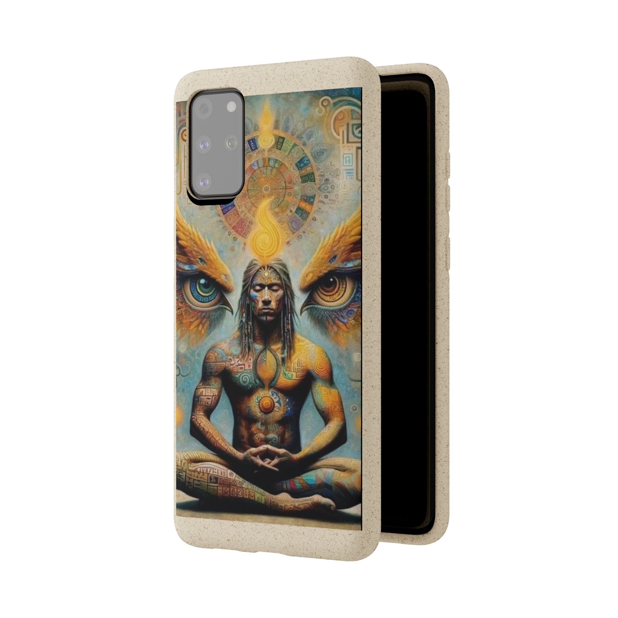 Eco-Friendly Biodegradable Phone Case with Spiritual Design