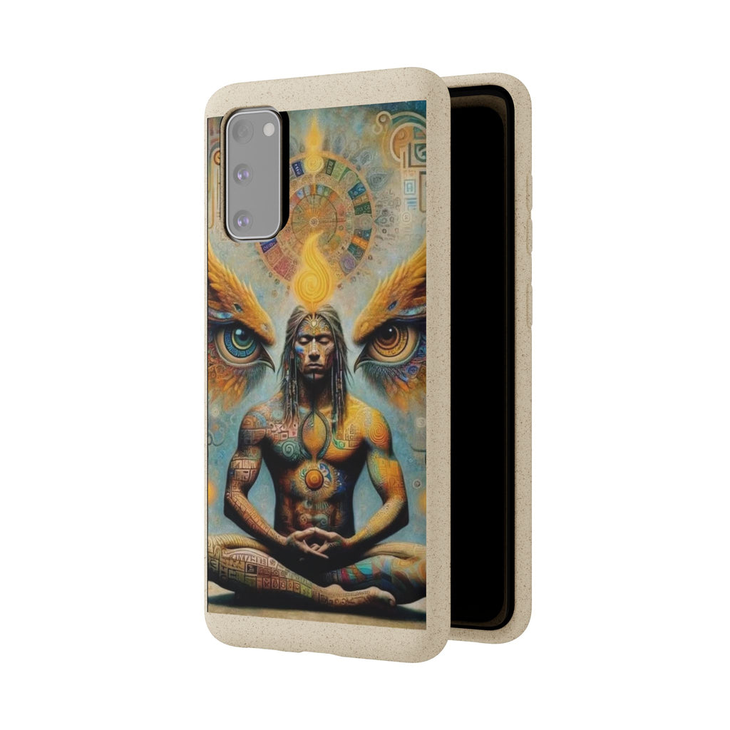Eco-Friendly Biodegradable Phone Case with Spiritual Design
