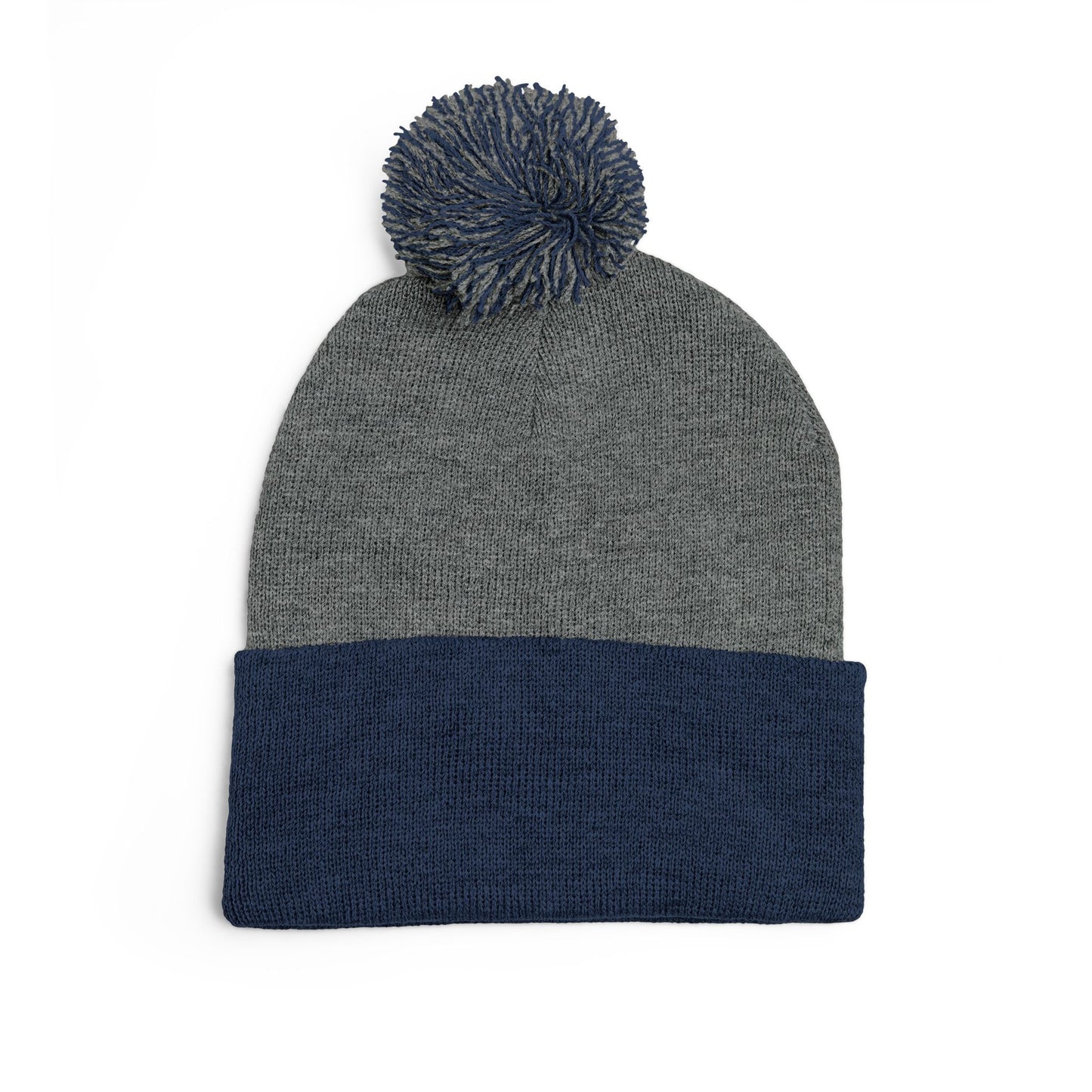 Cozy Embroidered Pom-Pom Knit Cap, Winter Hat for Men & Women, Holiday Gift Beanie, Cute Knitted Cap, Casual Headwear