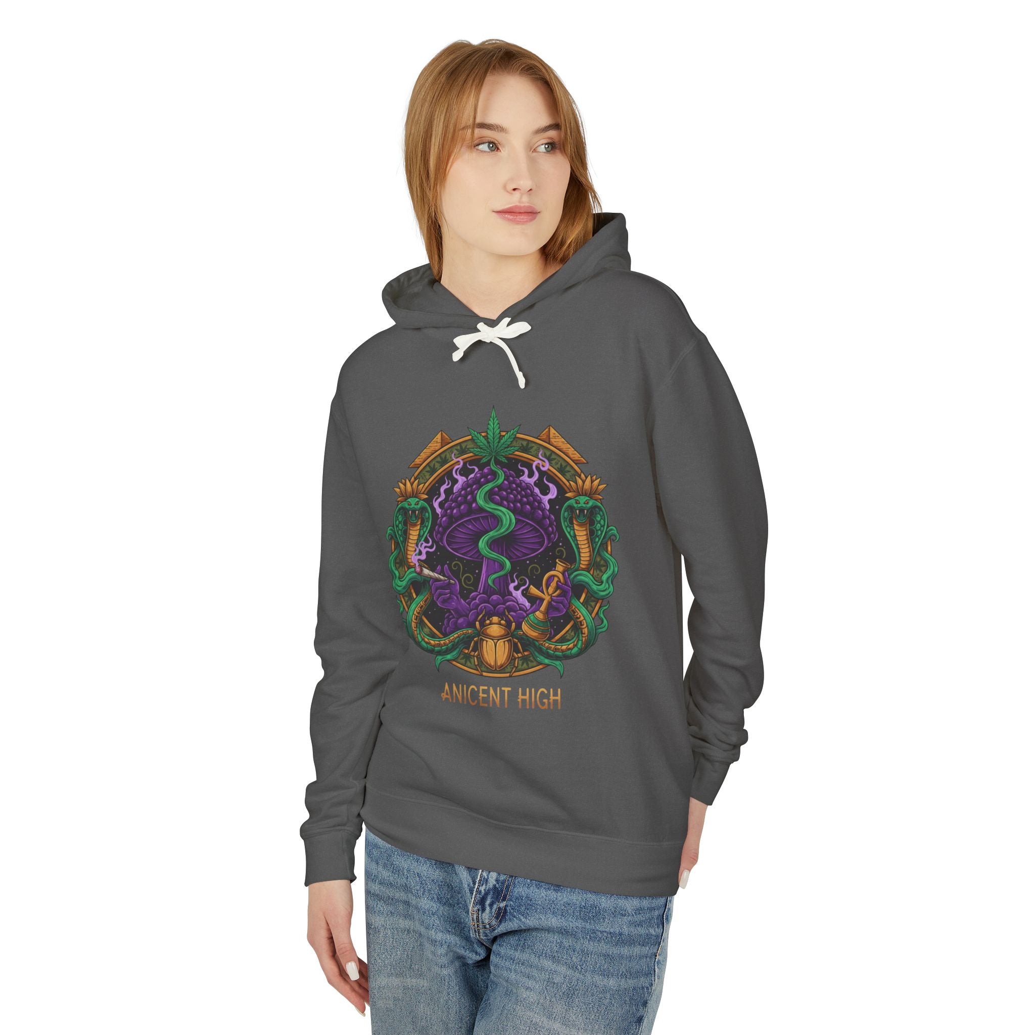 Ancient High Crest Hoodie — Mystic Snake Emblem Hooded Sweatshirt
