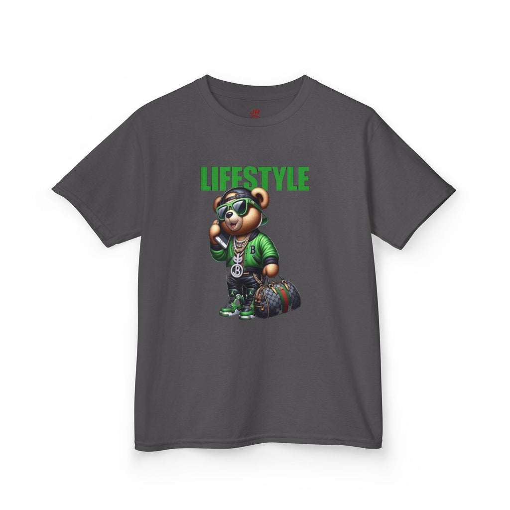 Kids Lifestyle Bear Graphic Tee, Cool Kids T-Shirt, Trendy Youth Shirt, Graphic Cotton Tee for Boys and Girls, Fun Casual Wear