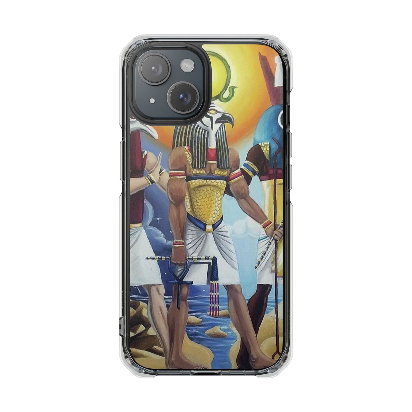 Egyptian Art Phone Case - Magnetic Clear Impact Case for Stylish Protection