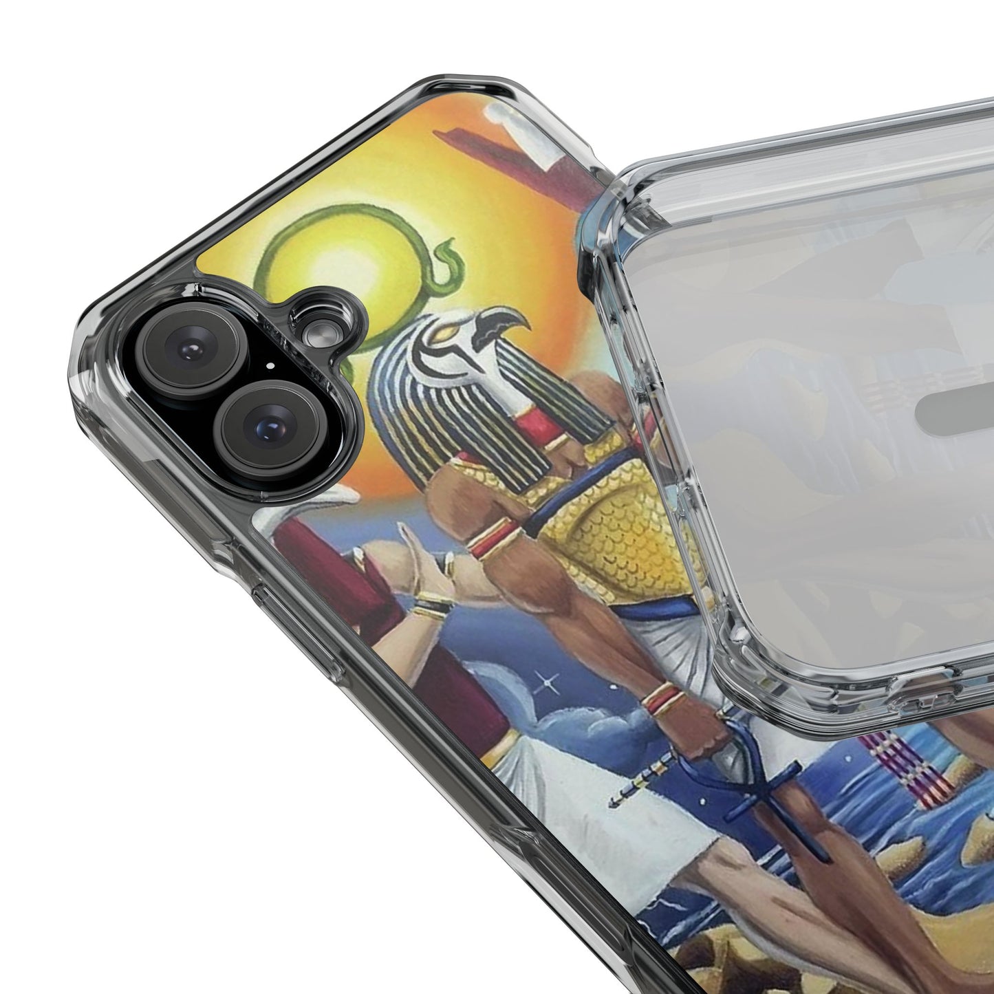 Egyptian Art Phone Case - Magnetic Clear Impact Case for Stylish Protection