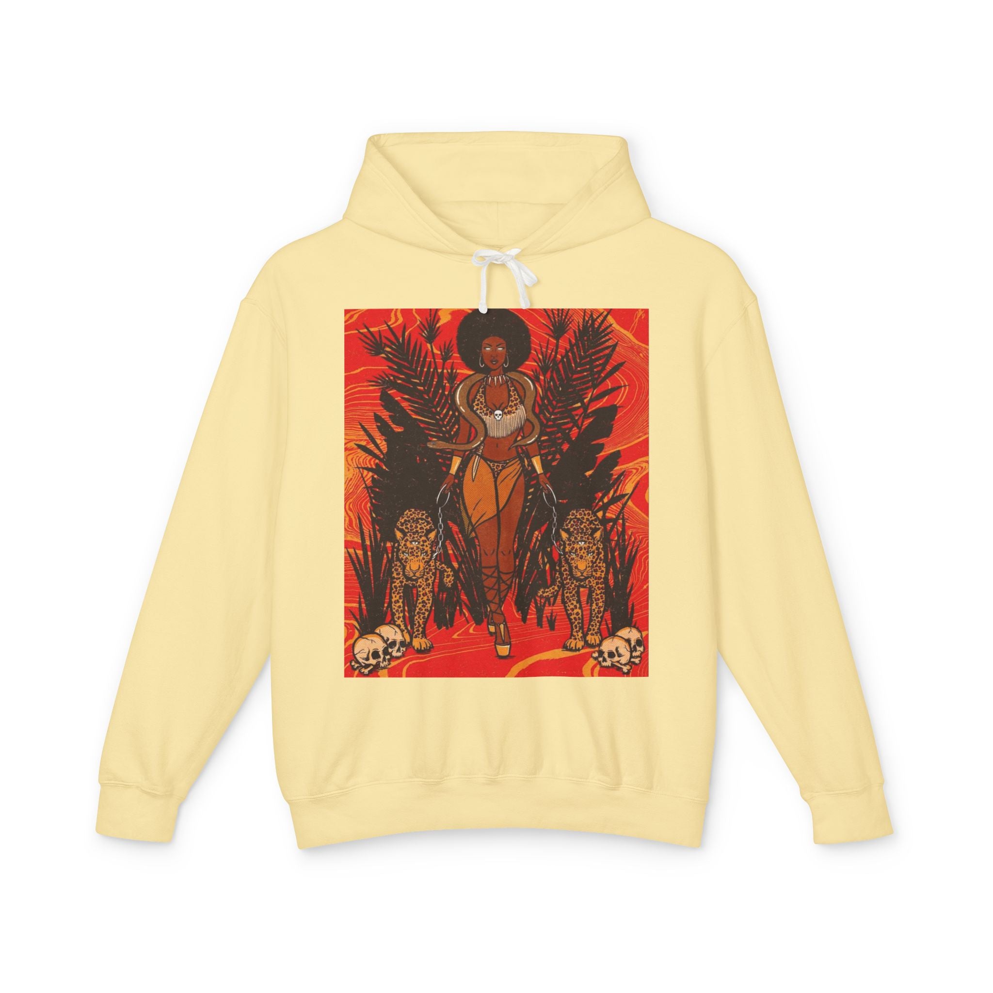 Bold Jungle Vibes Unisex Lightweight Hooded Sweatshirt