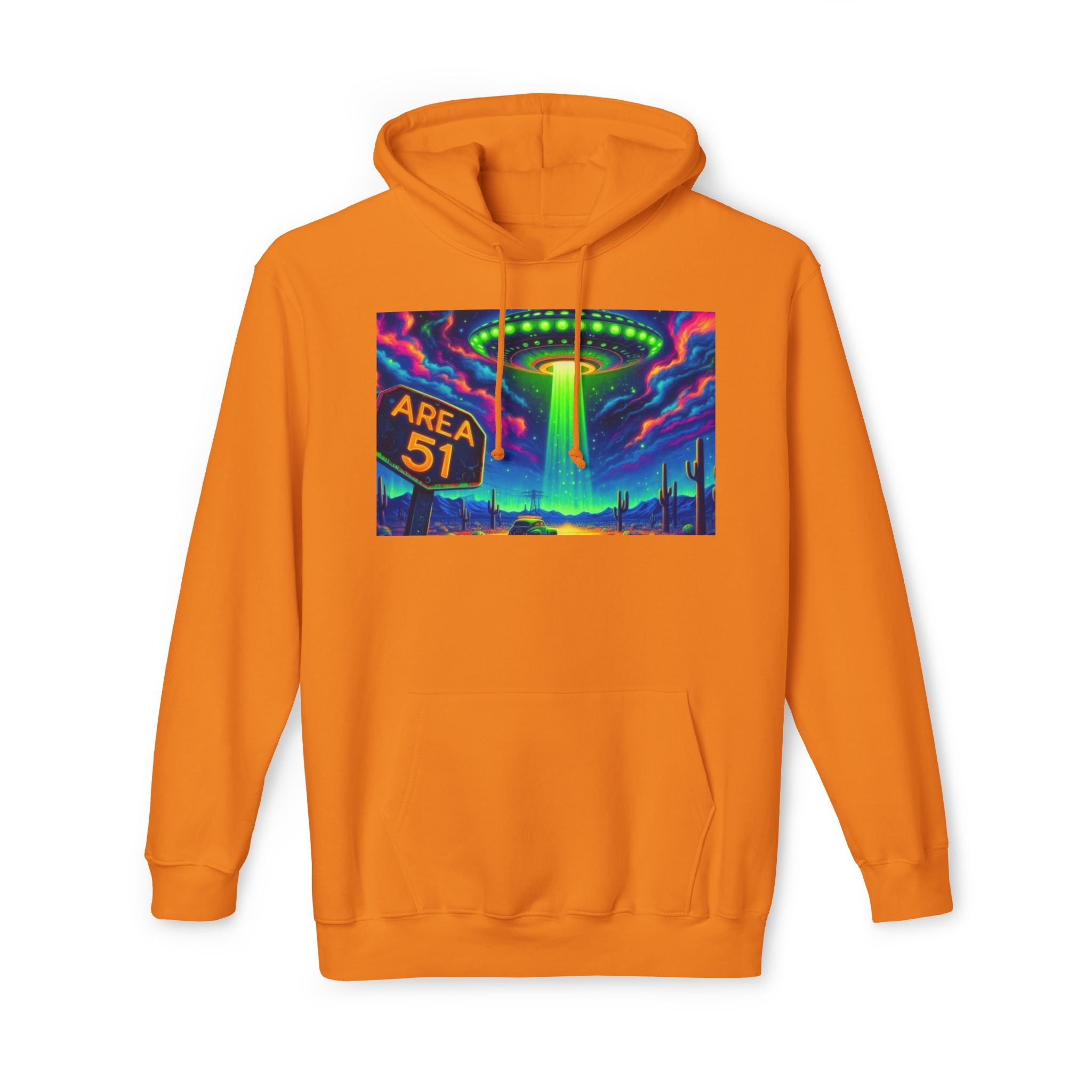 Alien Abduction Hoodie, Area 51 Graphic, Unisex Sweatshirt, Fun Gift for UFO Lovers, Cozy Outerwear, Conspiracy Themed Apparel