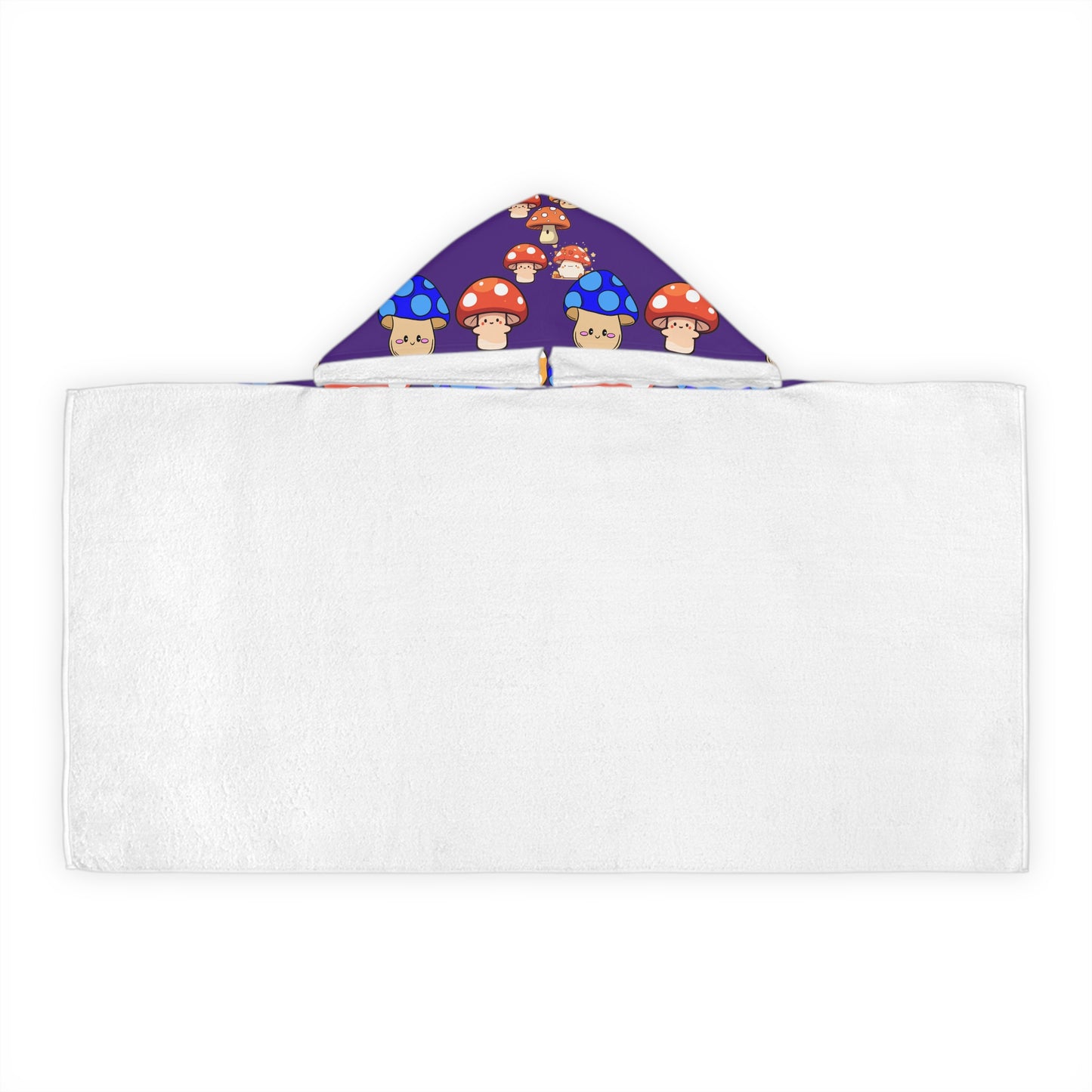 Whimsical Mushroom Youth Hooded Towel, Cute Bath Towel, Kids Beach Cover-Up, Toddler Swim Towel, Fun Gift for Summer