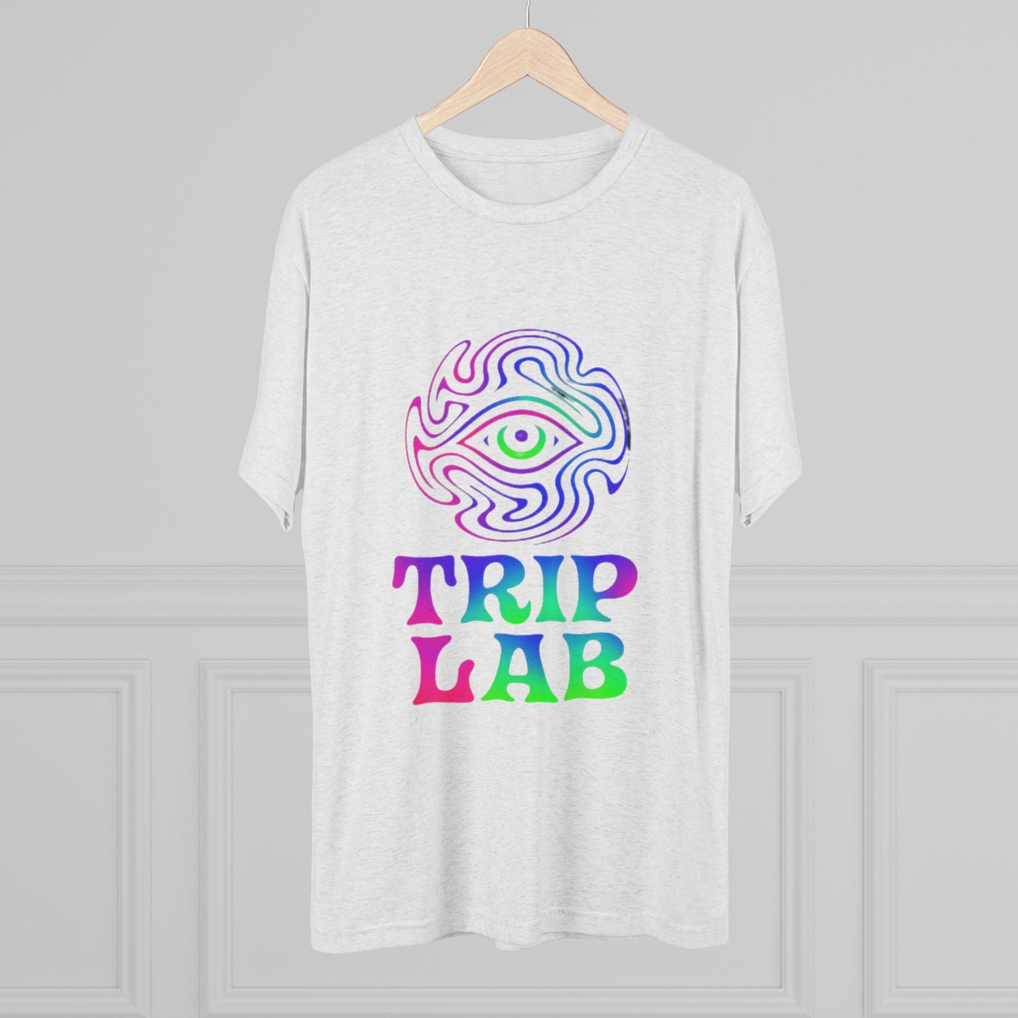 Colorful Psychedelic Tee - Trip Lab Unisex Crew Shirt, Festival Wear, Gift for Him or Her, Summer Wardrobe, Boho Style T-Shirt