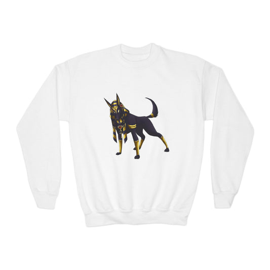 Golden Dog Youth Crewneck Sweatshirt, Animal Lover Gift, Cozy Youth Apparel, Pet Memorial, Dog-Themed Sweatshirt, Fun Everyday Wear