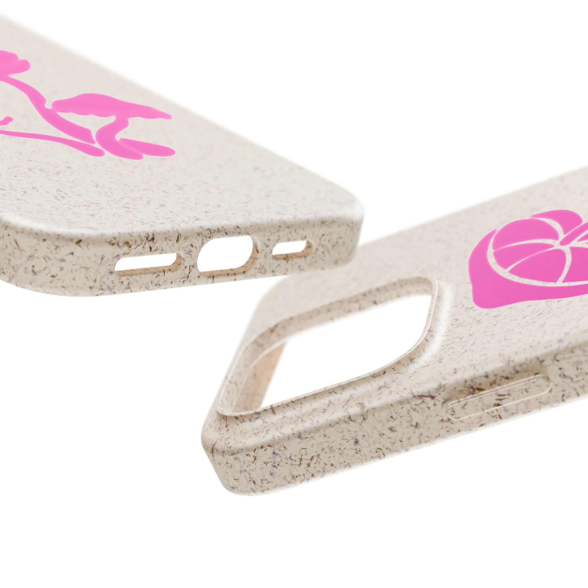 Eco-Friendly Phone Case with Pink Mushroom Design, Biodegradable Phone Cover, Sustainable Gift for Nature Lovers, Earth Day Gift, Cute Phone