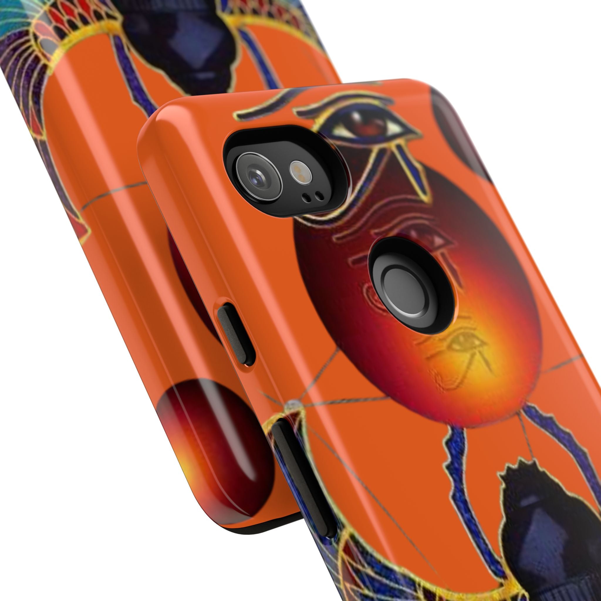 Egyptian-Inspired Phone Case, Tough Phone Cover, Unique Protective Case, Gift for Her, Vibrant Egyptian Art