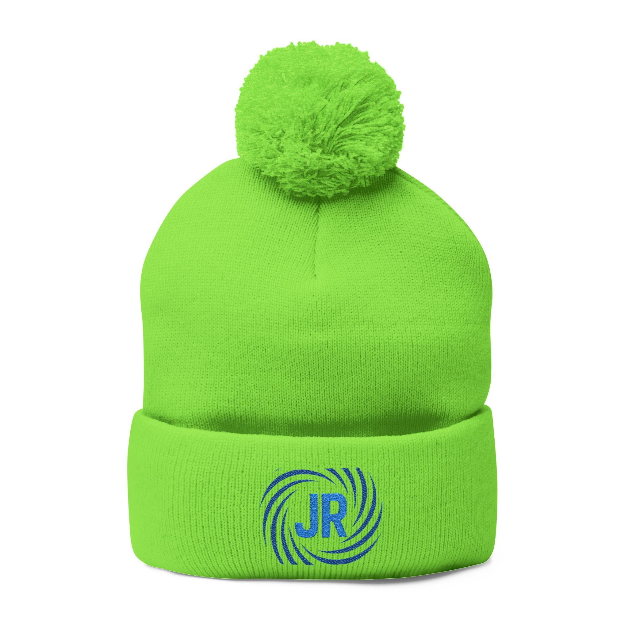 Pom-Pom Knit Cap (Embroidery)