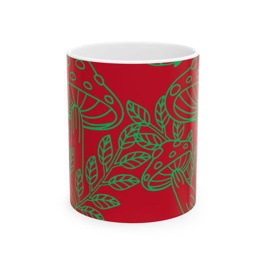 Mushroom coffee cup, (11oz, 15oz)