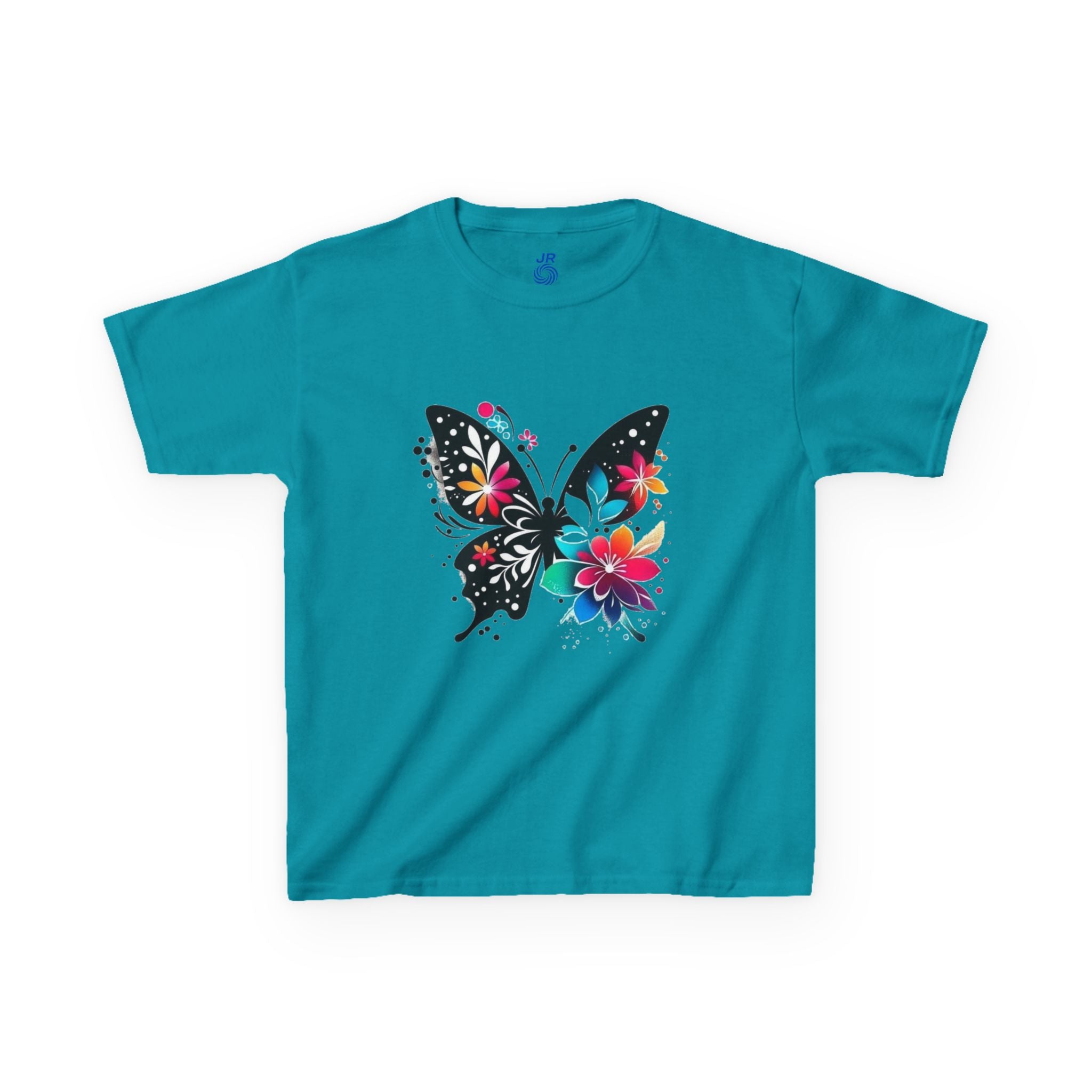 Colorful Butterfly Kids T-Shirt, Fun Summer Tee, Gift for Kids, Cute Butterfly Design, Toddler Summer Apparel, Artful Kids Wear