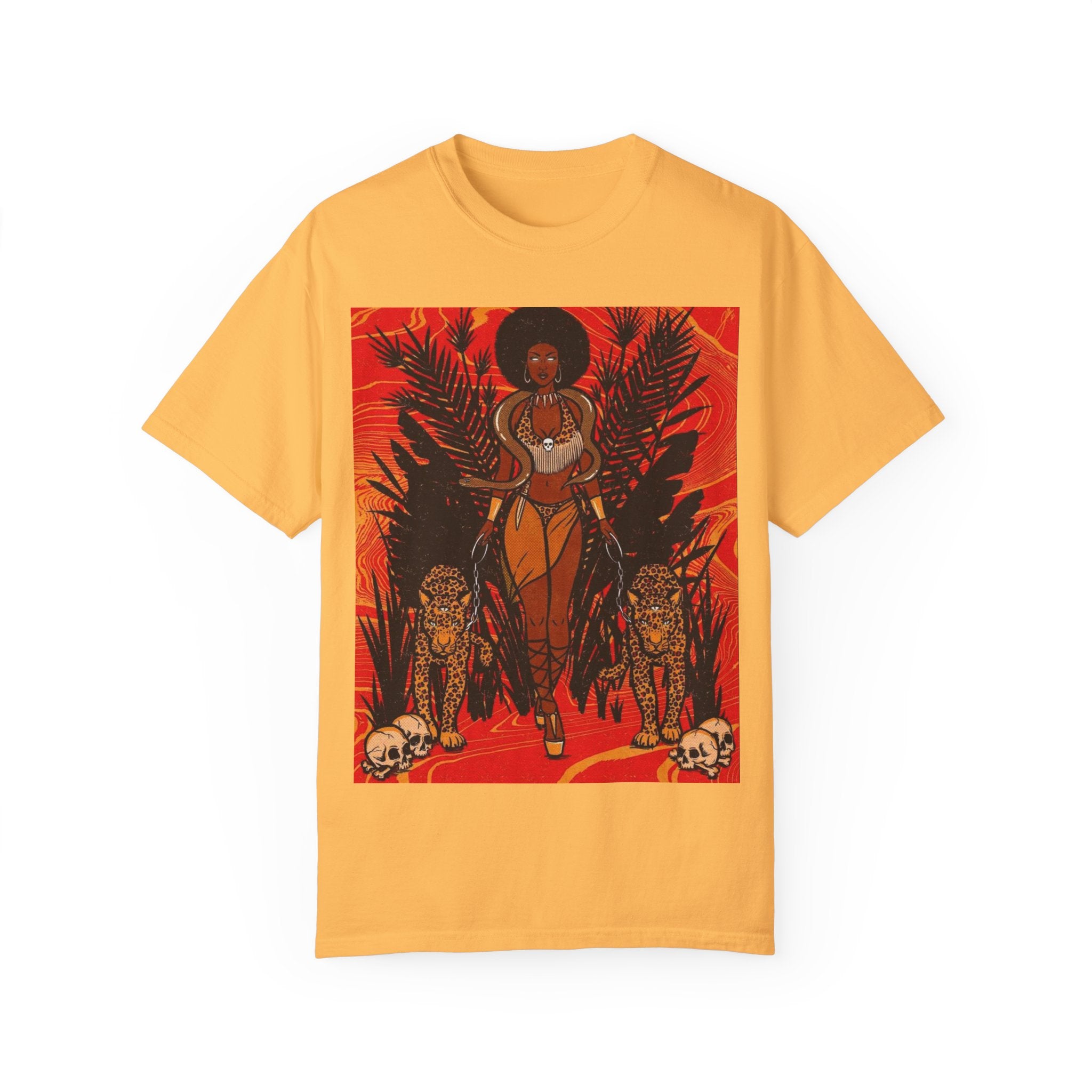 Bold Jungle Goddess Unisex T-Shirt | Vibrant Graphic Tee