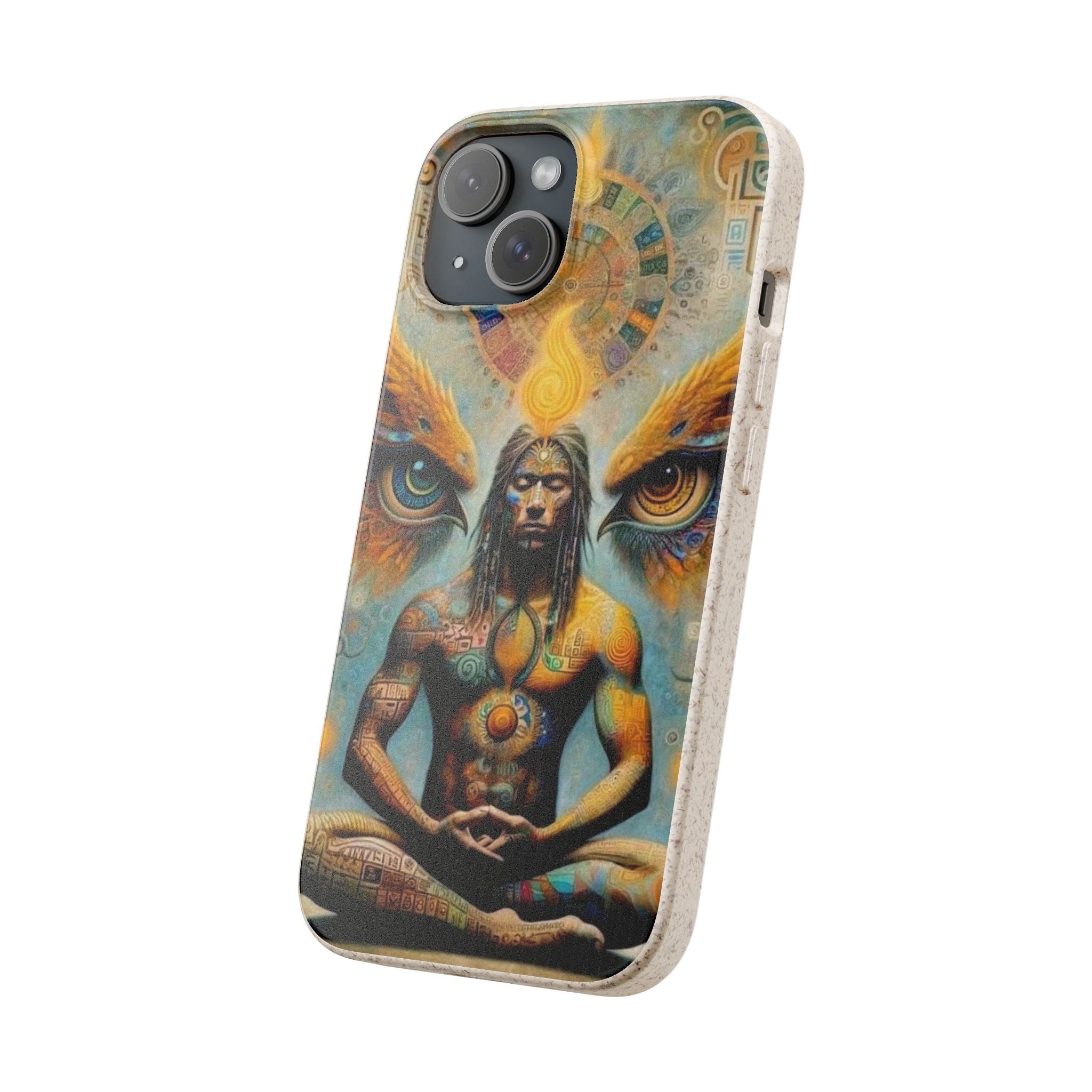 Eco-Friendly Biodegradable Phone Case with Spiritual Design