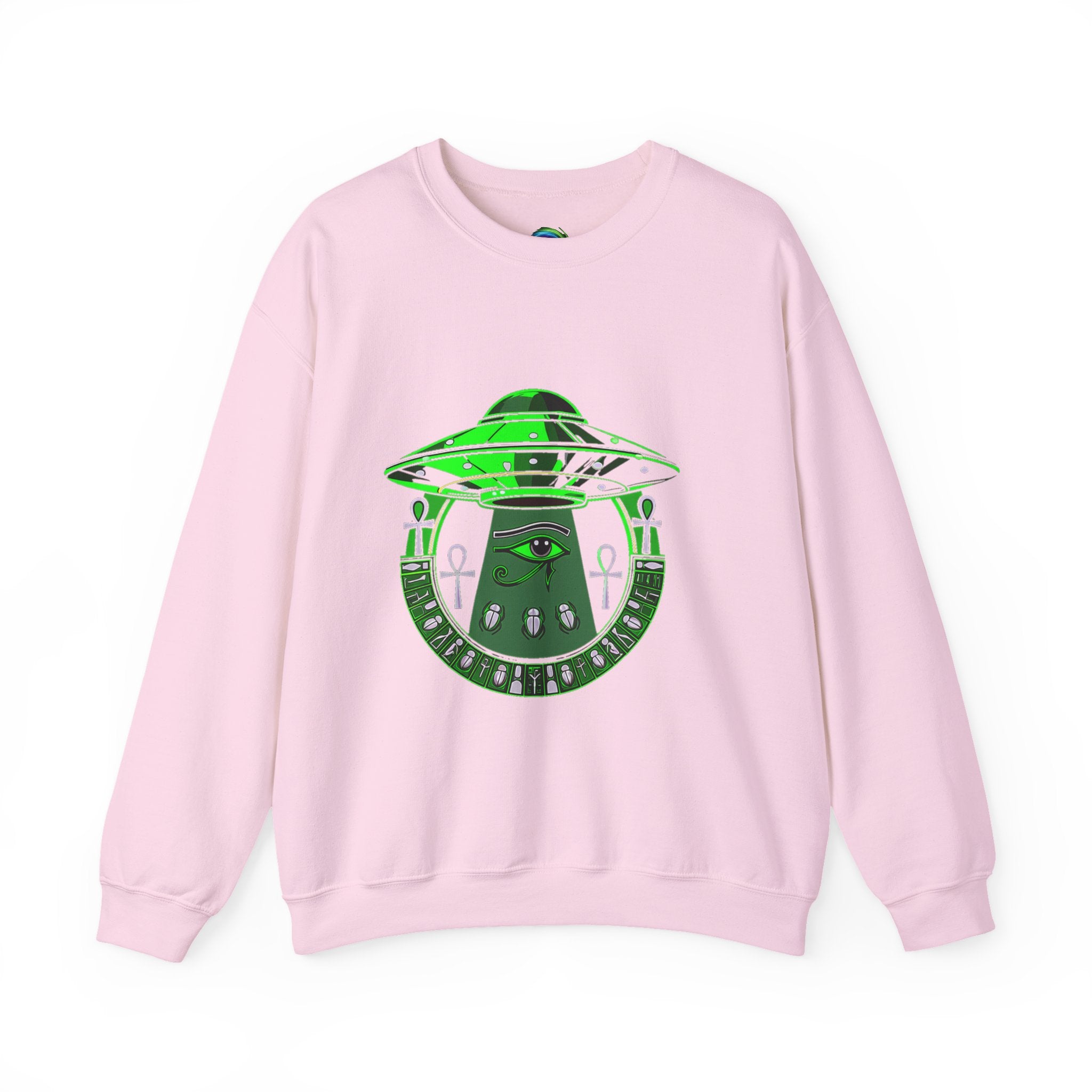 Alien Abduction Graphic Sweatshirt, Cozy Unisex Crewneck, UFO Lover Gift, Space-Themed Apparel, Casual Everyday Wear