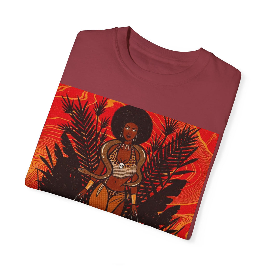 Bold Jungle Goddess Unisex T-Shirt | Vibrant Graphic Tee