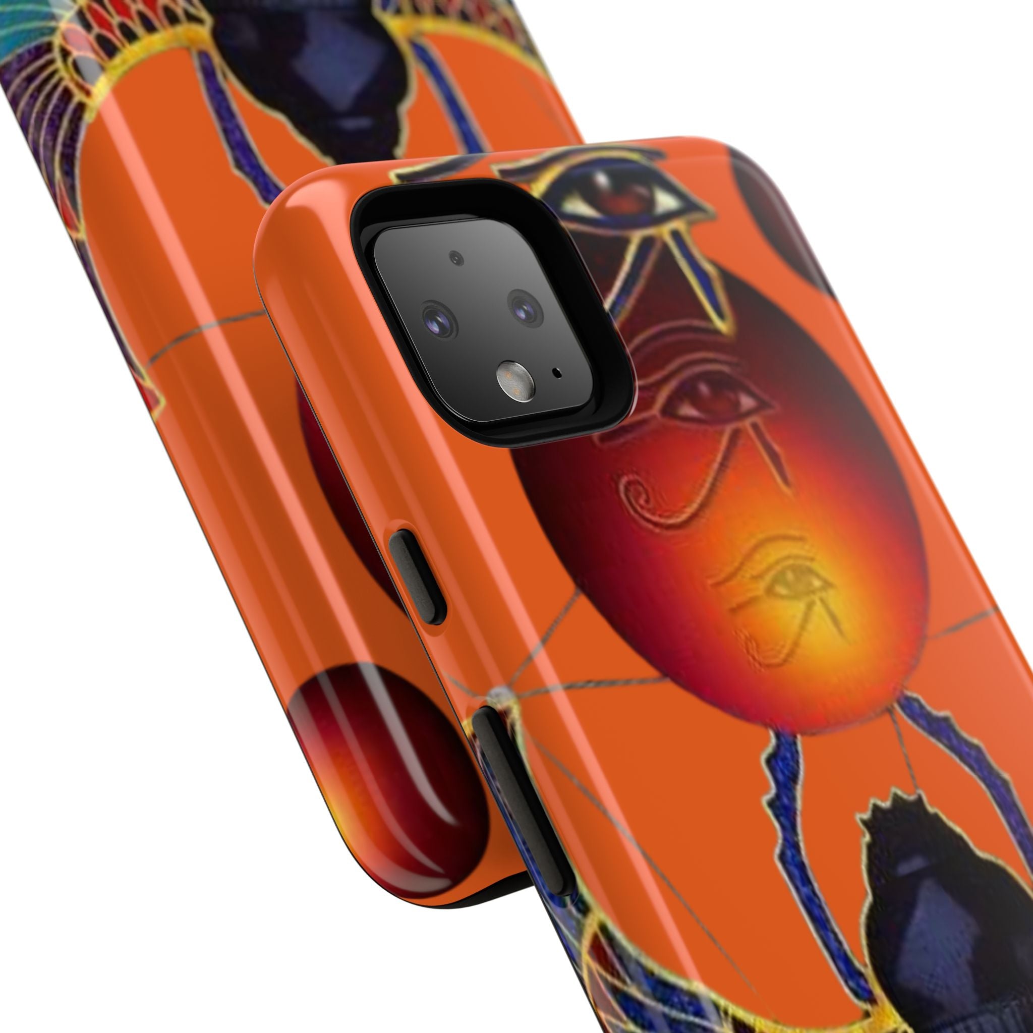 Egyptian-Inspired Phone Case, Tough Phone Cover, Unique Protective Case, Gift for Her, Vibrant Egyptian Art