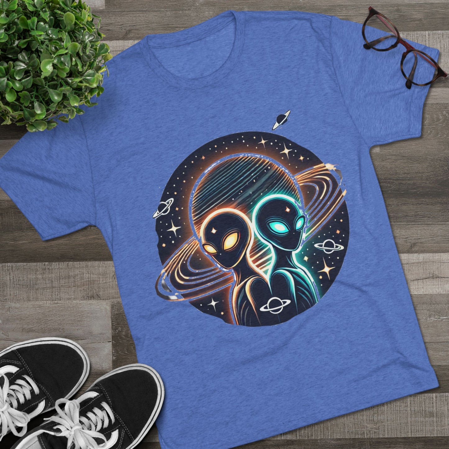 Cosmic Alien Crew Tee - Perfect for Space Lovers, Sci-Fi Fans, Unique Gift for Birthdays, Casual Wear, Everyday Comfort