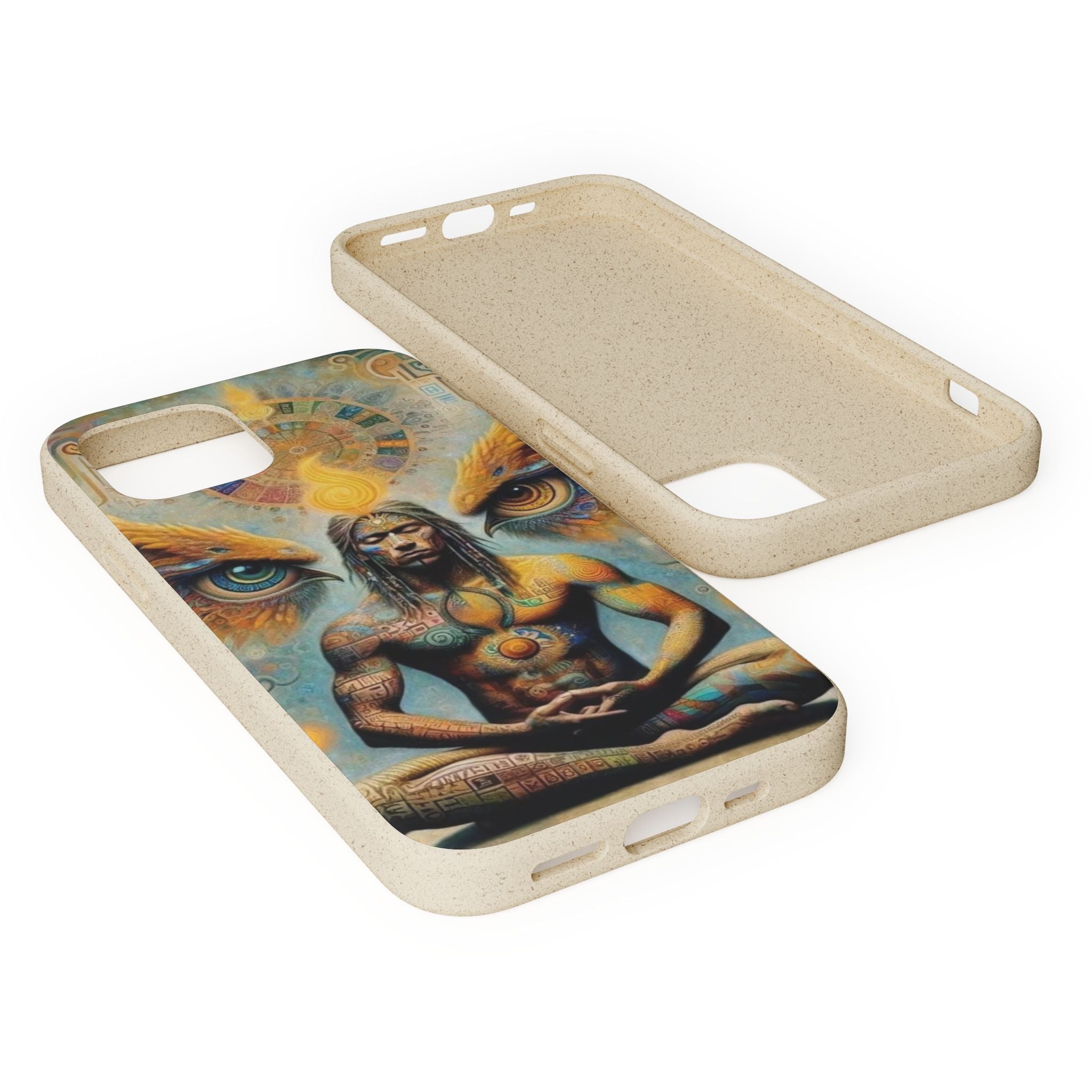 Eco-Friendly Biodegradable Phone Case with Spiritual Design