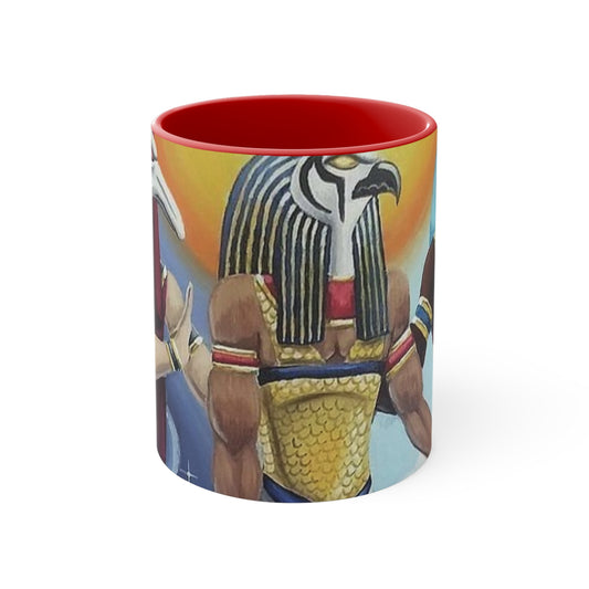 Egyptian coffee cup, Colorful Art Cup for Coffee or Tea, Unique Gift for Her, Home Decor, Ancient Egyptian Theme