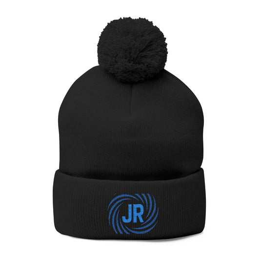 Pom-Pom Knit Cap (Embroidery)