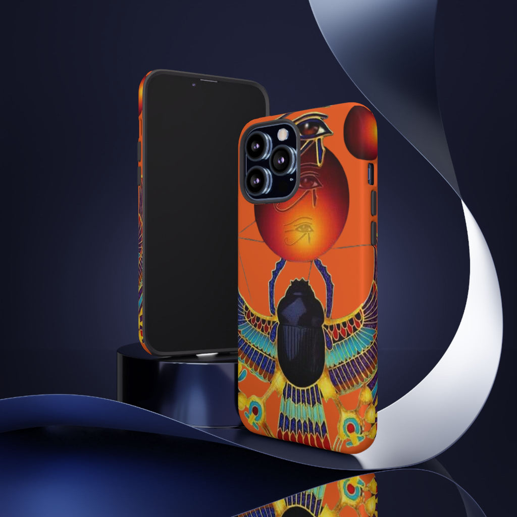 Egyptian-Inspired Phone Case, Tough Phone Cover, Unique Protective Case, Gift for Her, Vibrant Egyptian Art