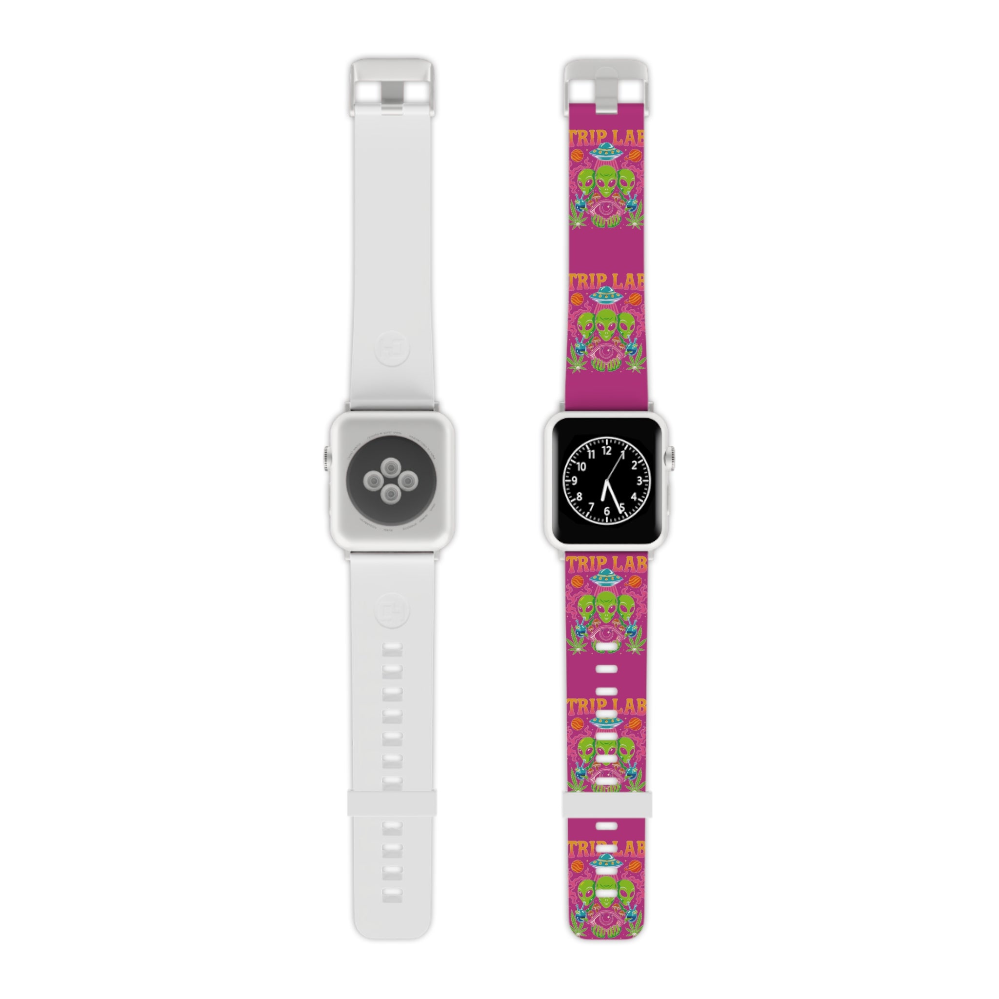Vibrant Witchy Apple Watch Band - Trip Lab Design, Unique Watch Strap, Colorful Accessory, Festival Gear, Trendy Techwear