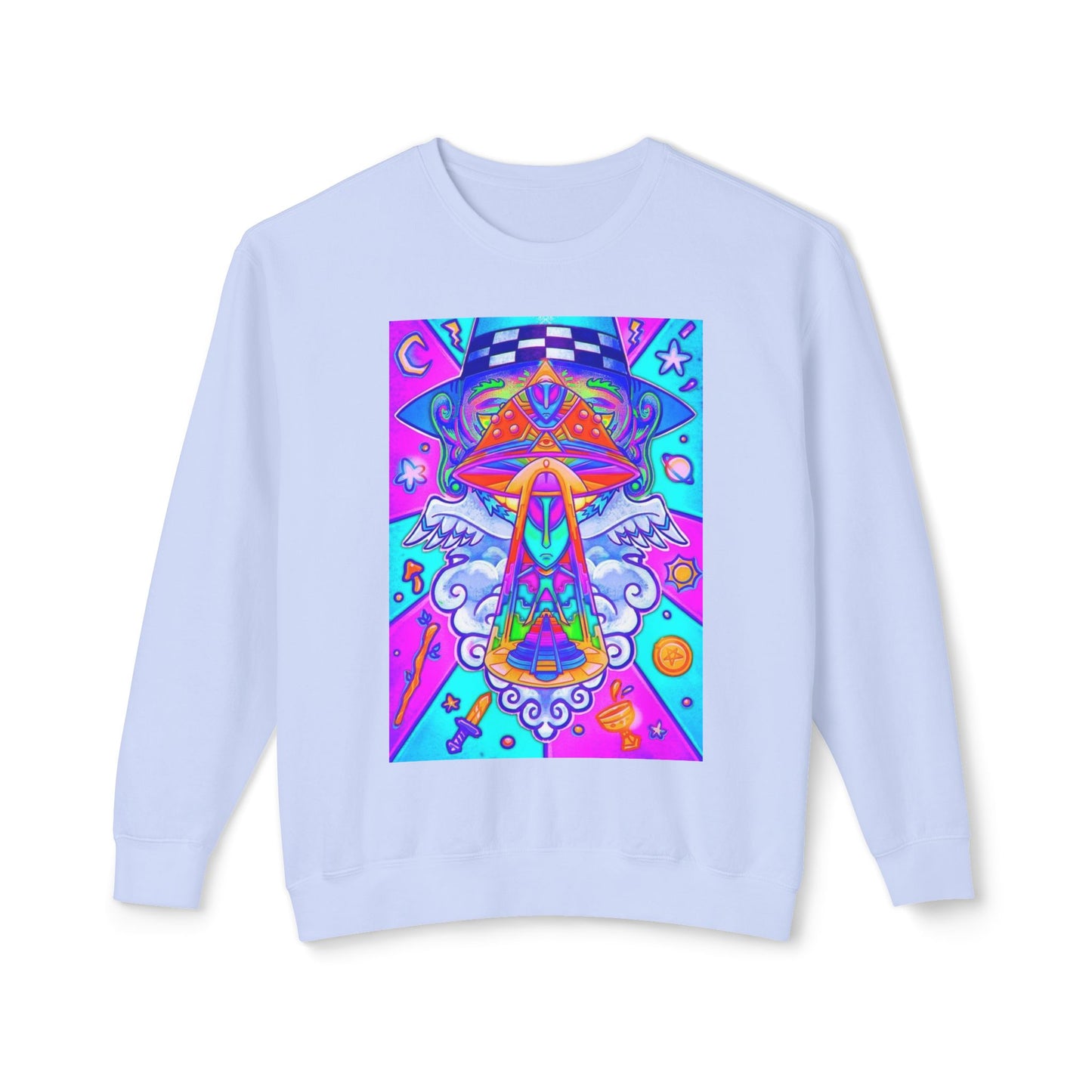 Psychedelic Art Crewneck Sweatshirt, Colorful Art Pullover, Unique Graphic Sweatshirt, Perfect Gift for Artists, Cozy Casual Wear