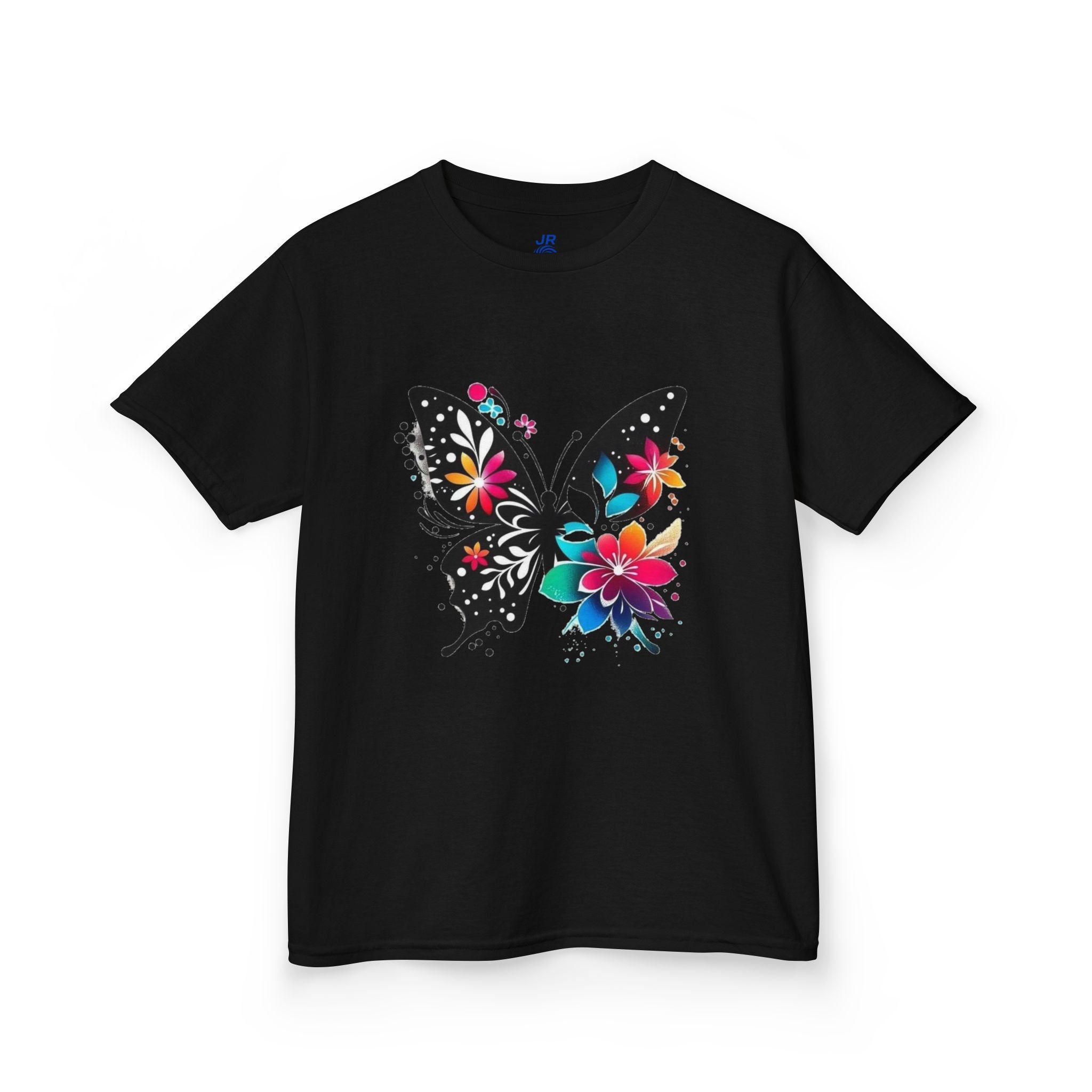 Colorful Butterfly Kids T-Shirt, Fun Summer Tee, Gift for Kids, Cute Butterfly Design, Toddler Summer Apparel, Artful Kids Wear