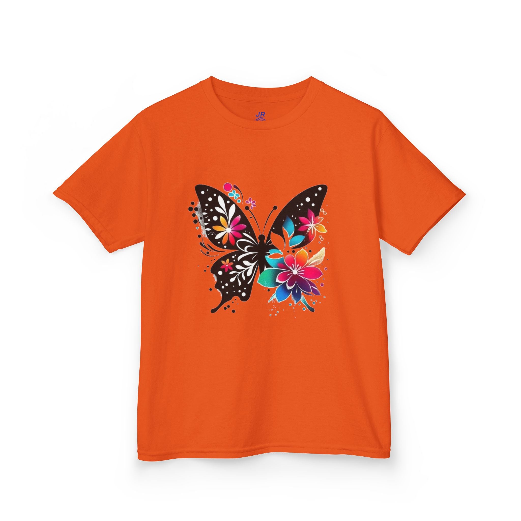 Colorful Butterfly Kids T-Shirt, Fun Summer Tee, Gift for Kids, Cute Butterfly Design, Toddler Summer Apparel, Artful Kids Wear