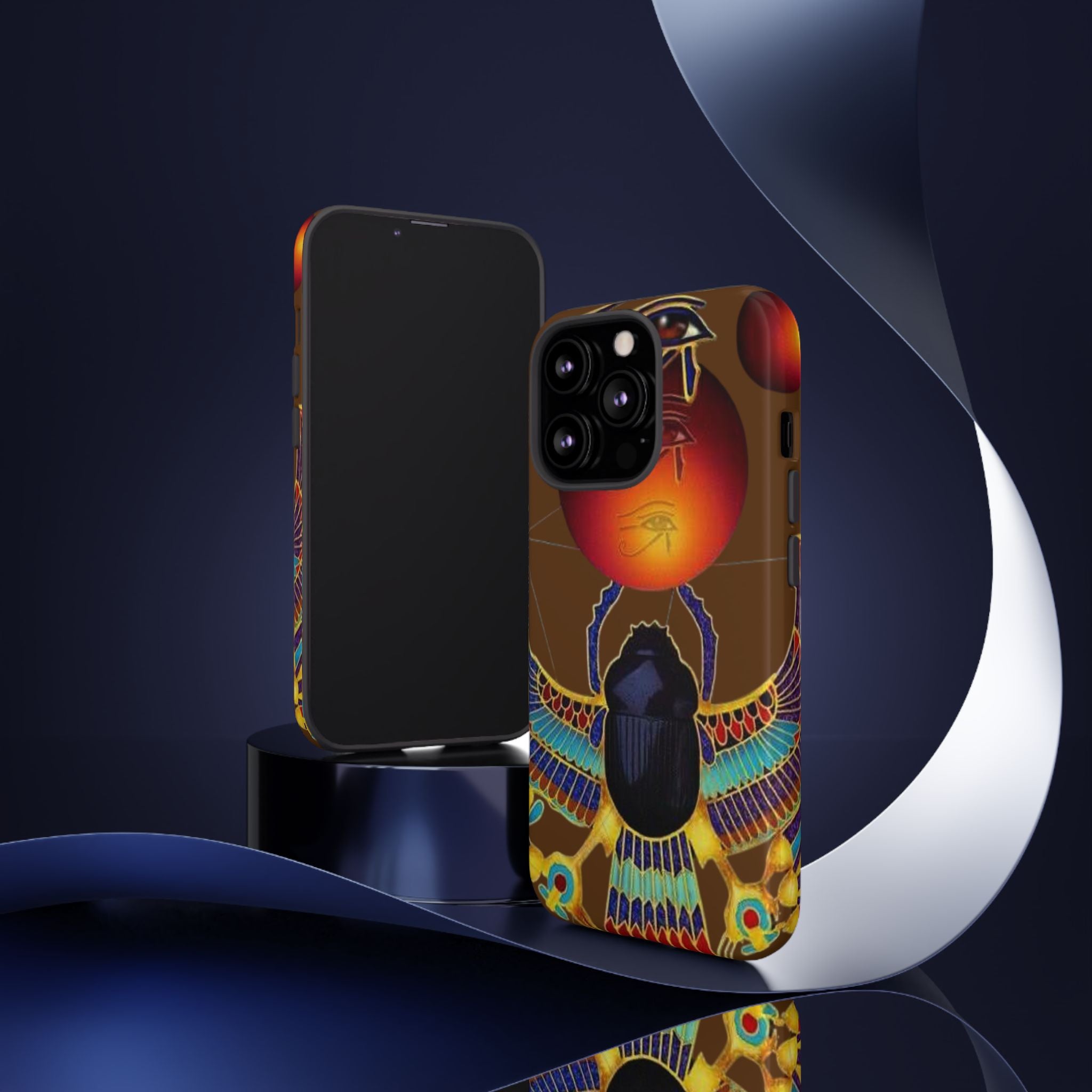 Egyptian Scarab Phone Case | Tough Cases for Unique Style, Protective Cases, Artistic Phone Covers, Gifts for Art Lovers