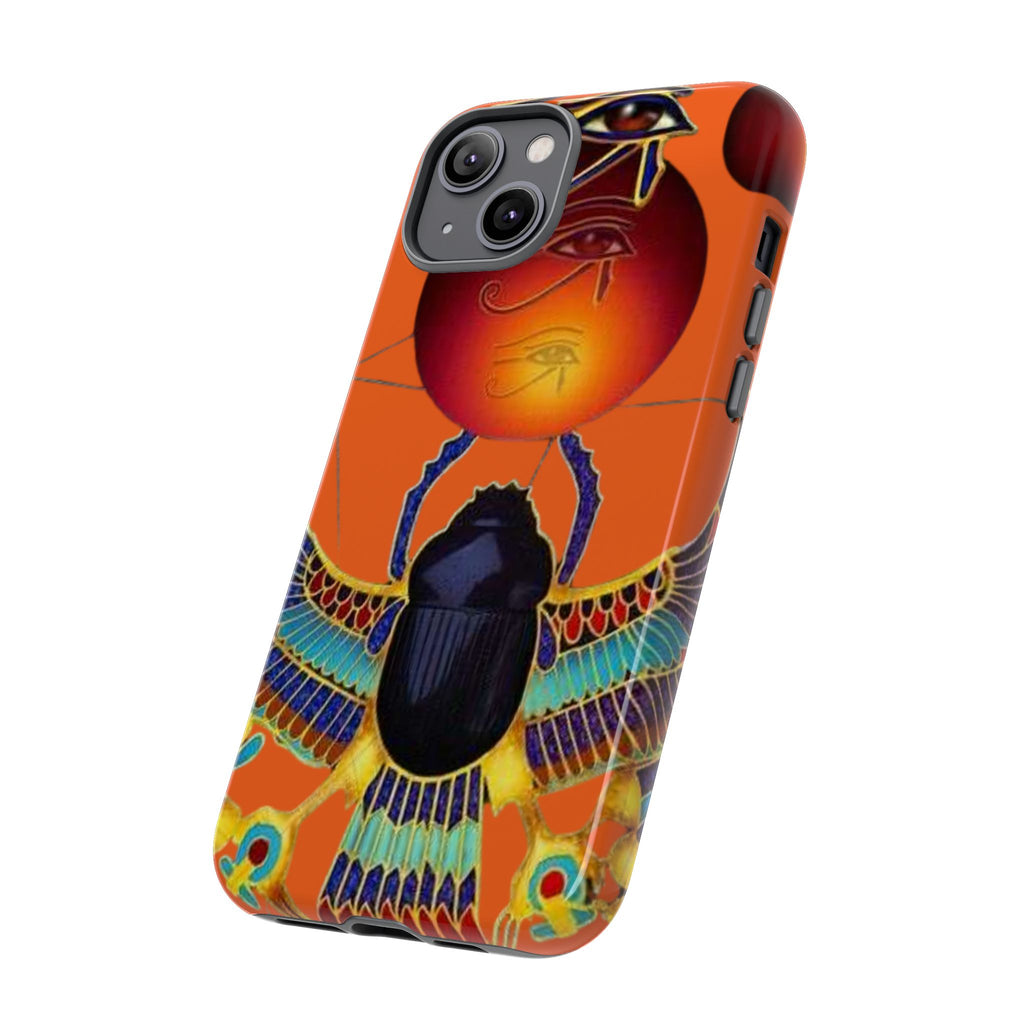 Egyptian-Inspired Phone Case, Tough Phone Cover, Unique Protective Case, Gift for Her, Vibrant Egyptian Art