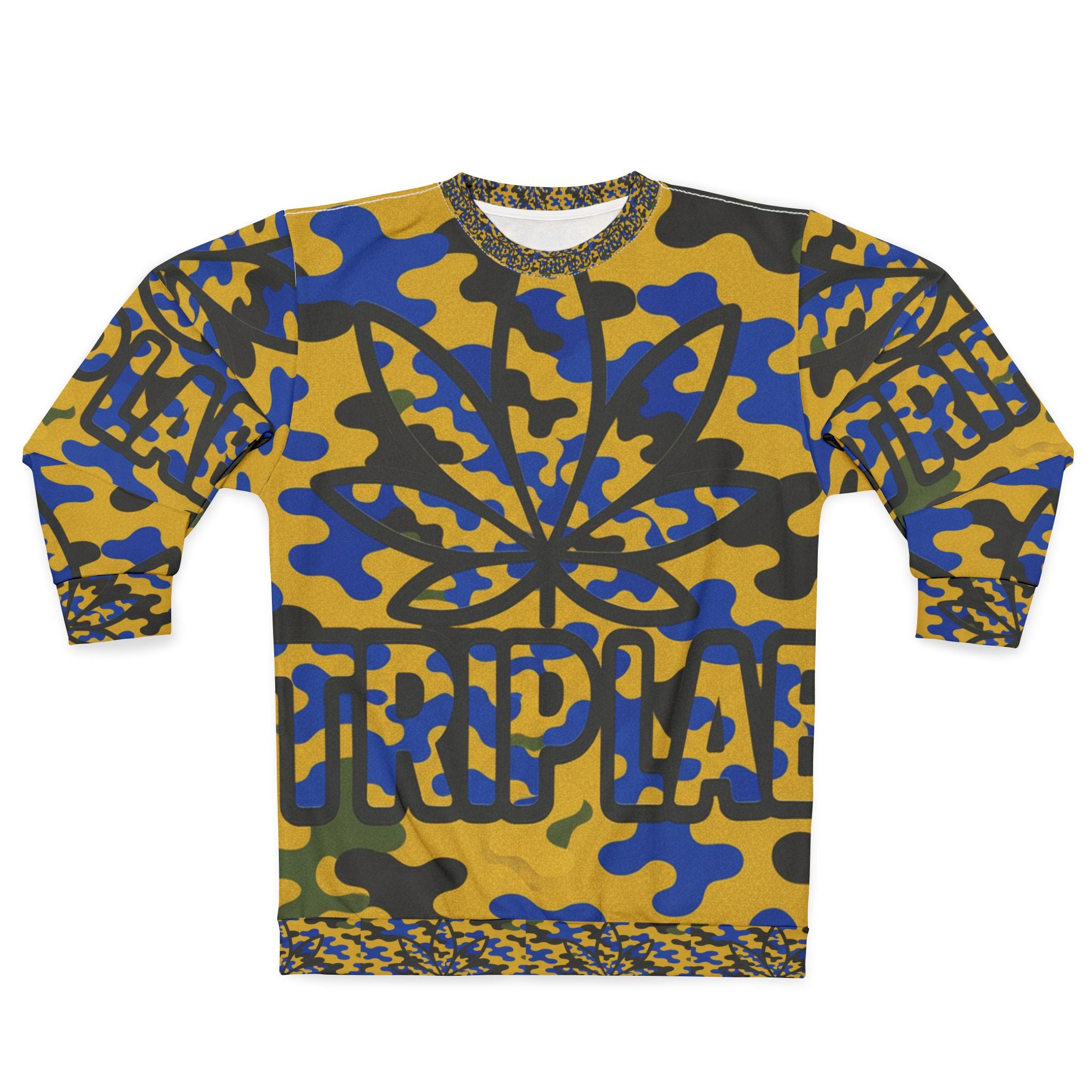 Camo Weed Leaf Sweatshirt