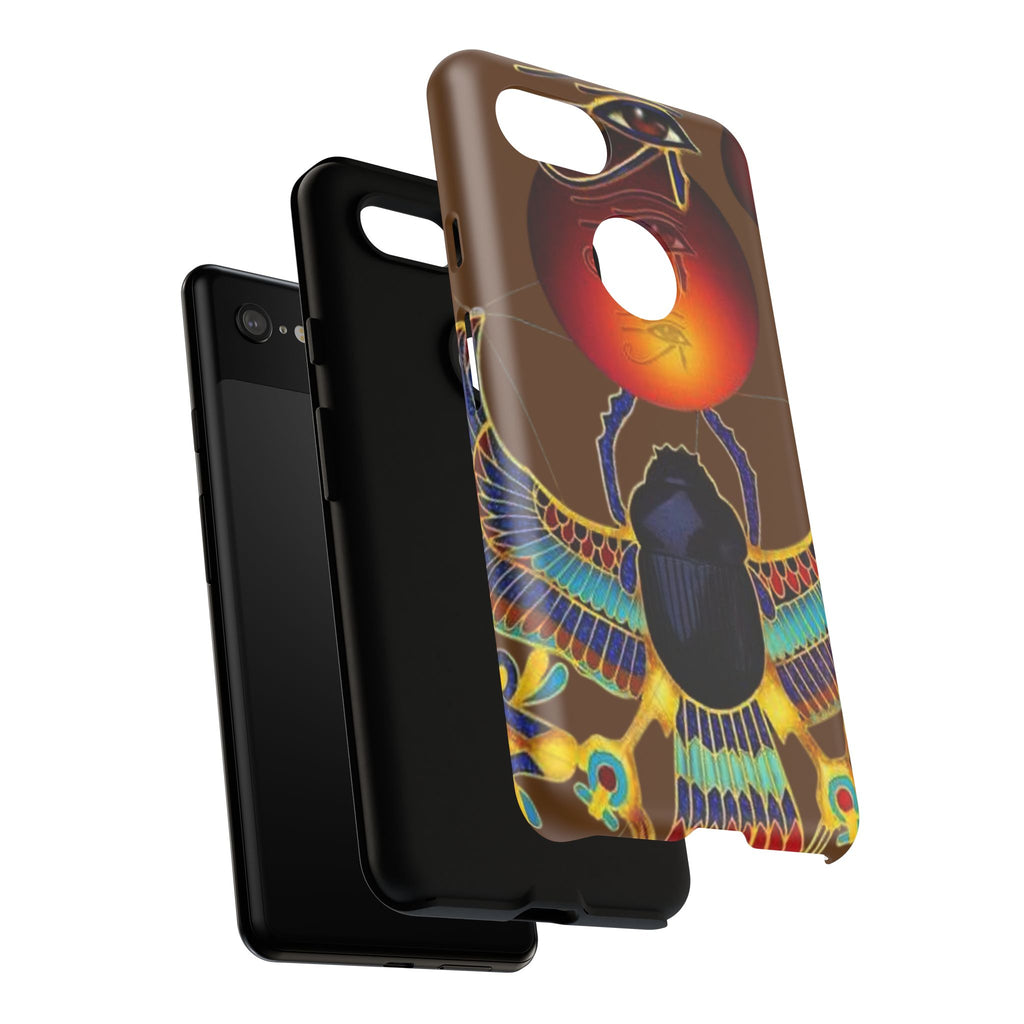 Egyptian Scarab Phone Case | Tough Cases for Unique Style, Protective Cases, Artistic Phone Covers, Gifts for Art Lovers