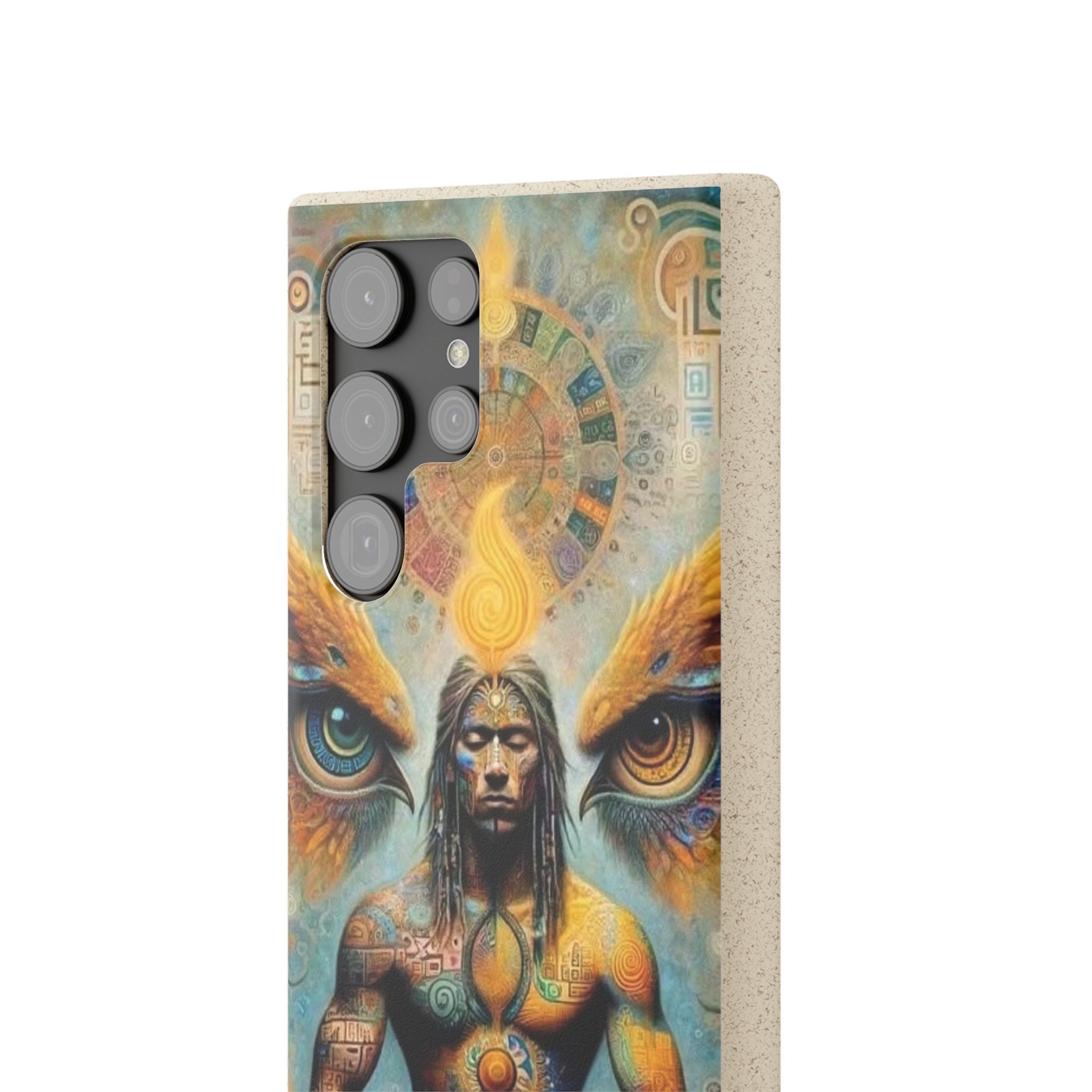 Eco-Friendly Biodegradable Phone Case with Spiritual Design